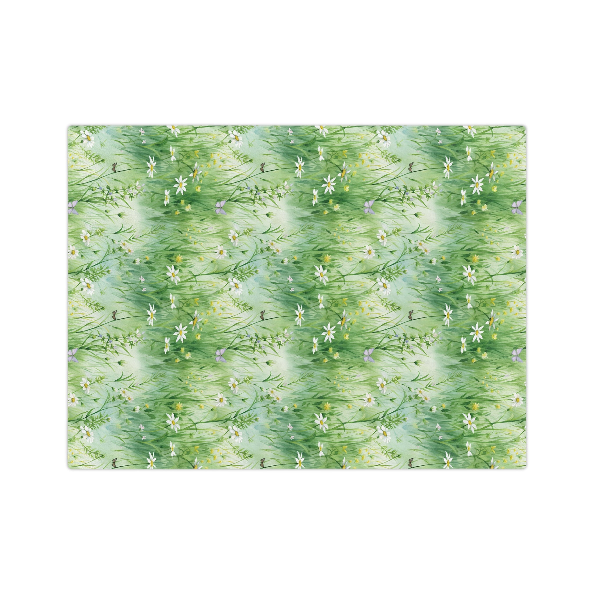 Watercolor Art Grassing Daisy with Light Green Perfect for Home Decor, Wall Art, and Gifts |Throw Ultra-Soft Minky Blanket Cozy Comfort Blanket for Elegant Home Decor Comfort Blanket, Perfect for Snuggling, Cozy All-Season Warmth, Housewarming Gift Throw - MRSBYVALLE