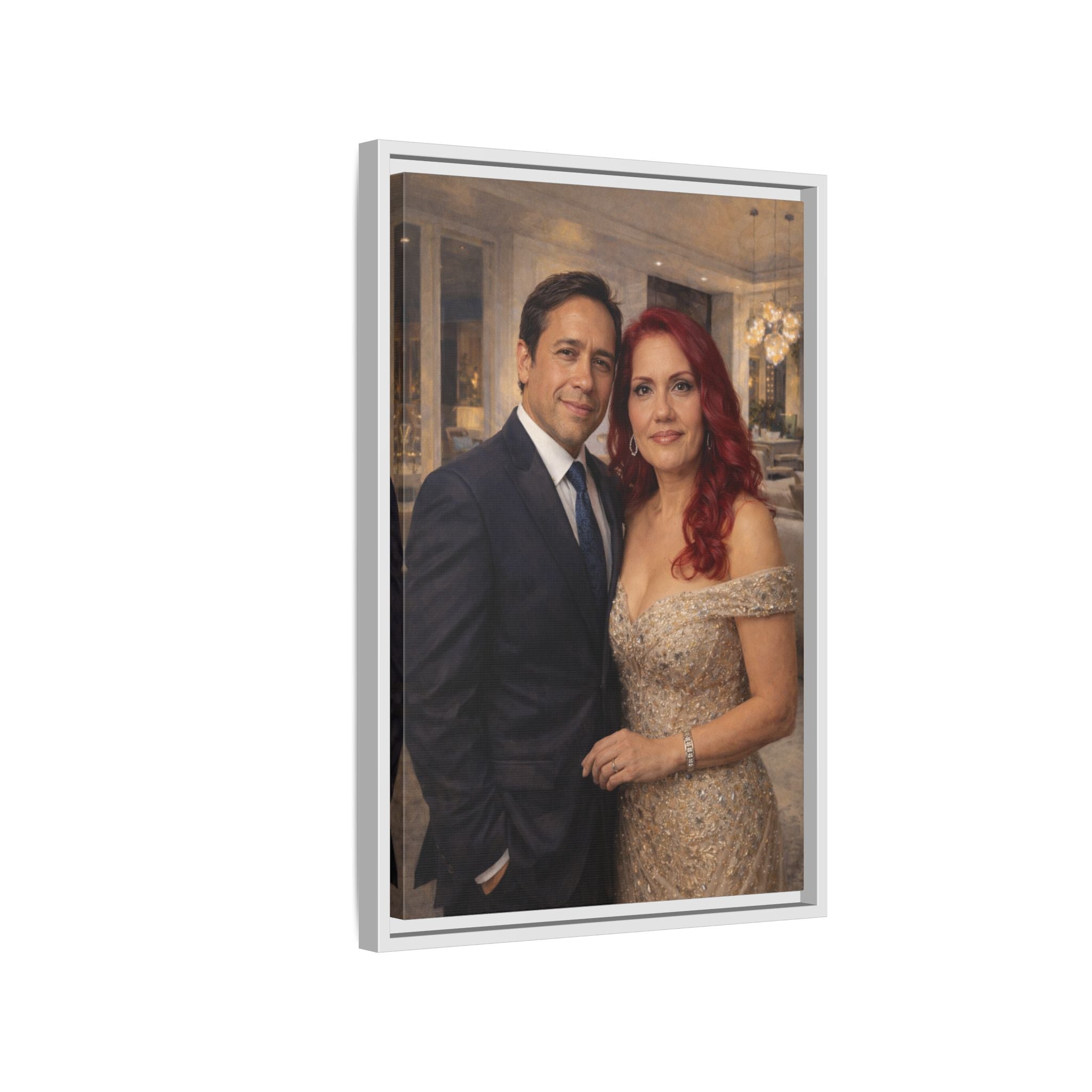 Custom Oil Painting Illusion Canvas – Luxury Portrait Art