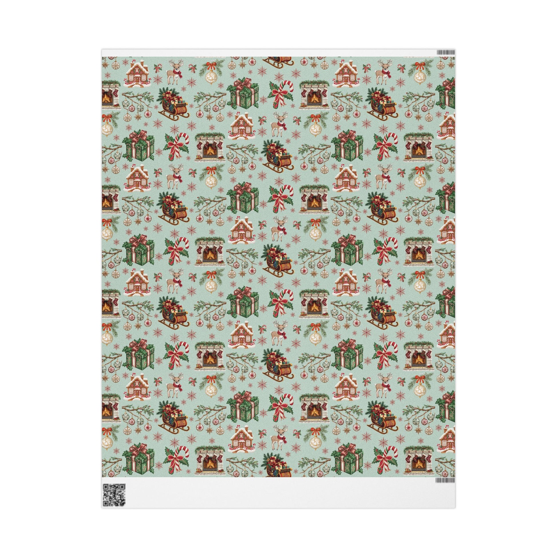 Vintage Christmas Wrapping Paper Festive Holiday Gift Wrap with Retro-Inspired Designs, Perfect for Christmas Presents, Crafting, & Holiday Decor – Premium Quality