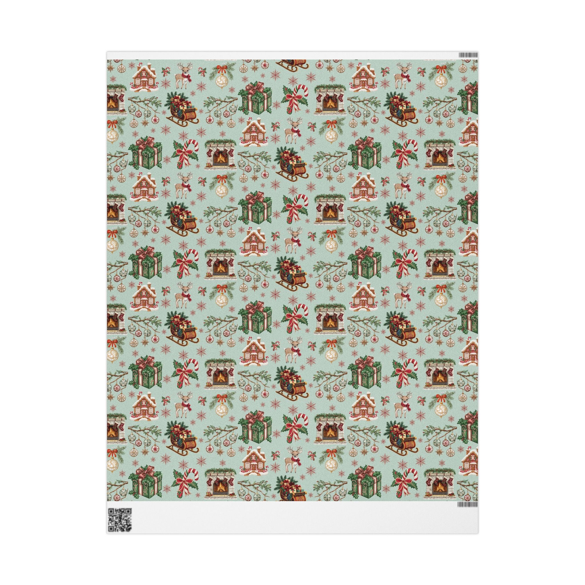 Vintage Christmas Wrapping Paper Festive Holiday Gift Wrap with Retro-Inspired Designs, Perfect for Christmas Presents, Crafting, & Holiday Decor – Premium Quality