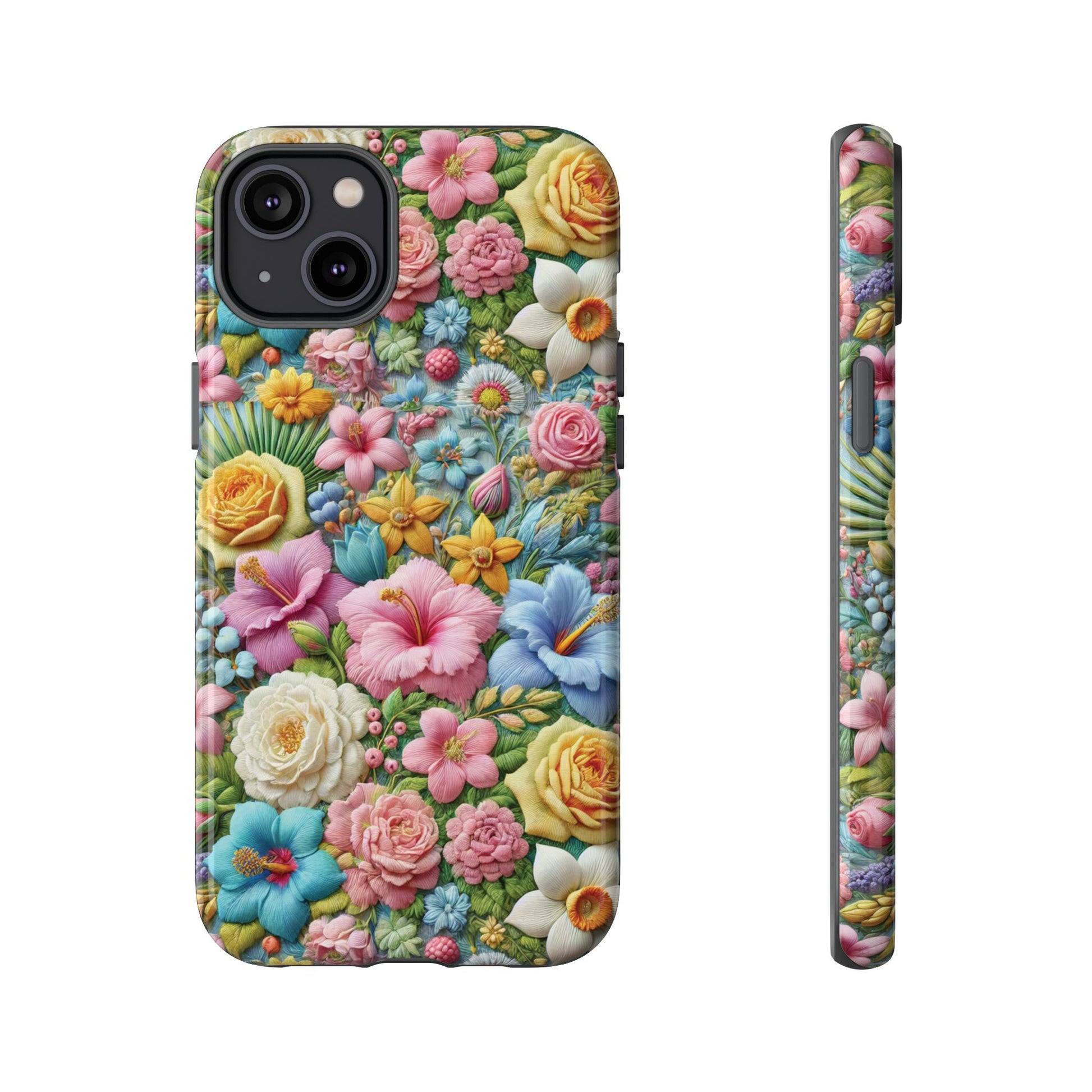 Elegant Pastel Flower Phone Case – Beautiful Floral Design, Durable Protection for Your Device, Stylish and Lightweight, Perfect Gift for Flower Lovers