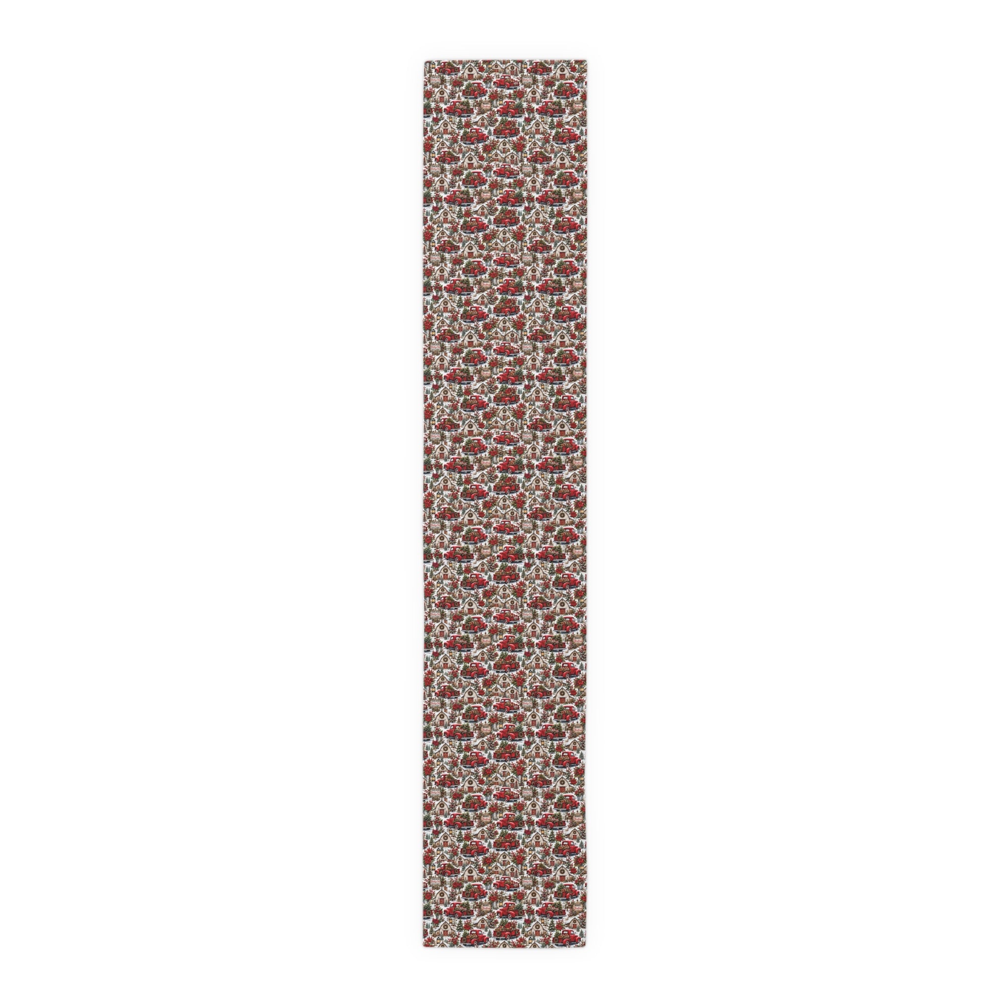 Autumn Harvest Table Runner — Rustic Farmhouse Cotton-Poly Dining Decor