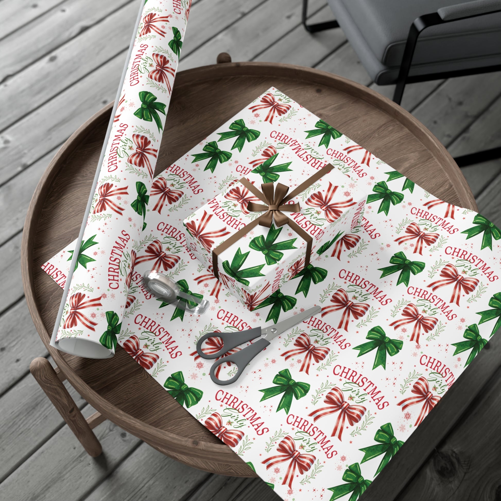 Girly Christmas Wrapping Paper | Cozy Holiday Gift Wrap | Perfect for Christmas Presents, Wedding Celebrations, and Winter Wonderland Themes Christmas - MRSBYVALLE
