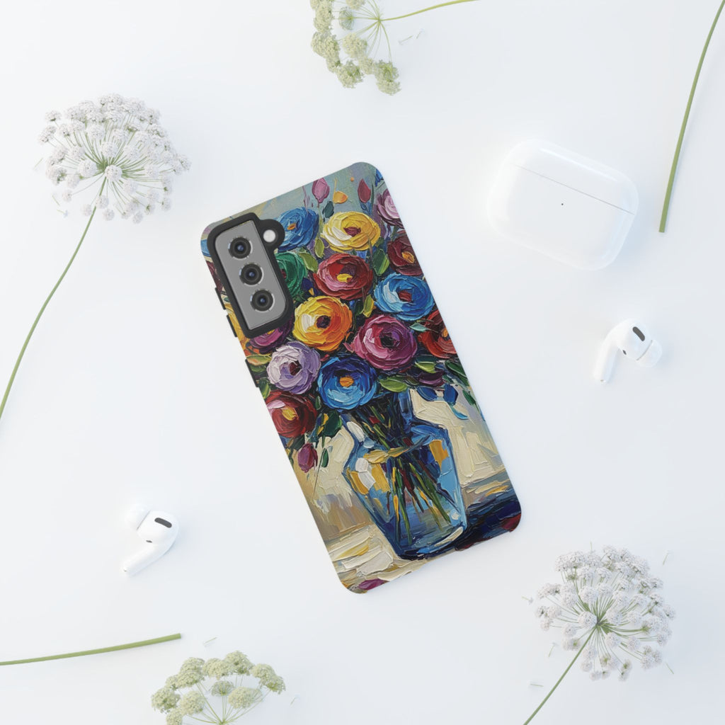 Floral Luxury Oil Painting Illusion Tough Case — Floral Art Phone Case for Art Lovers