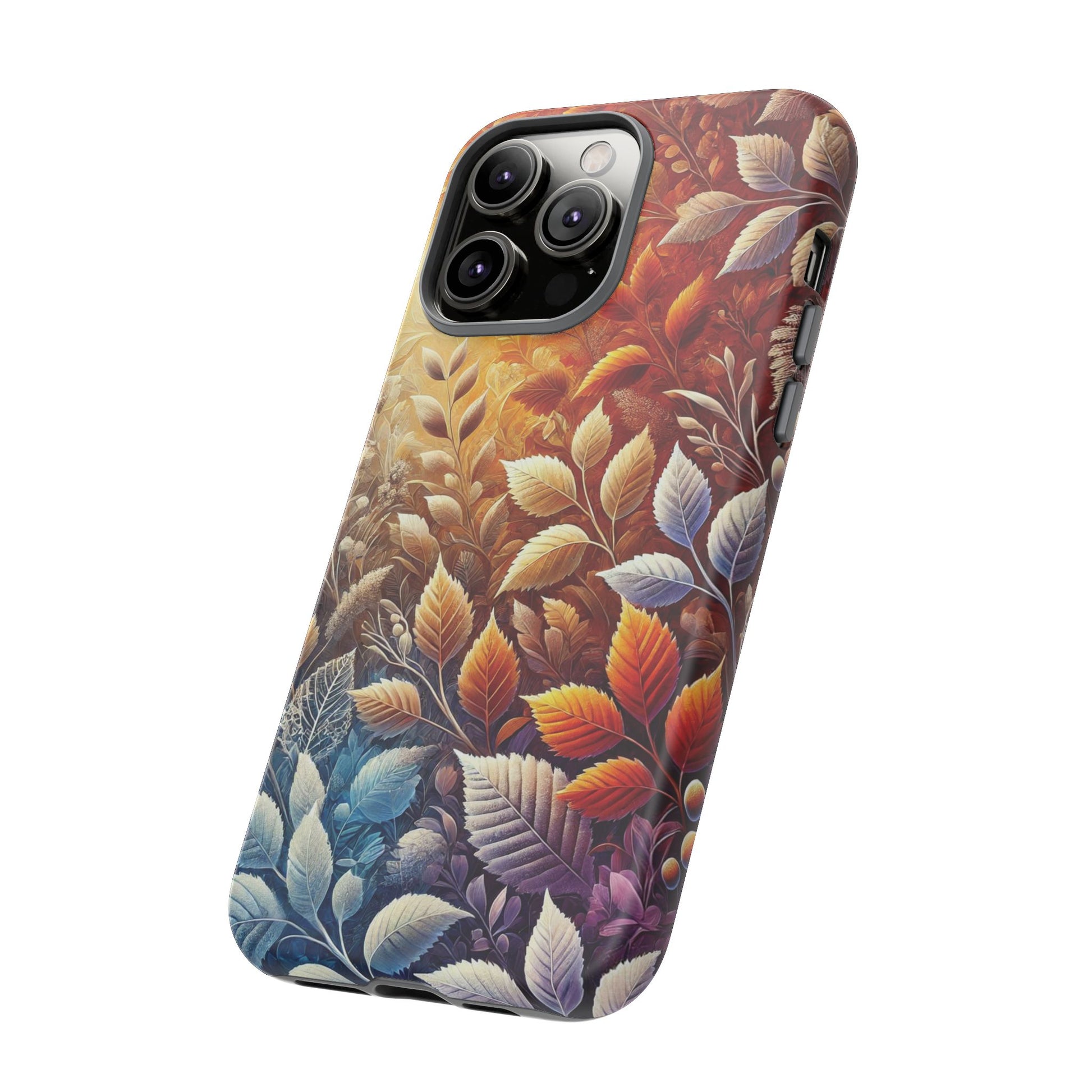 Beautiful Colorful Leaves Phone Case Vibrant Autumn Design for iPhone & Samsung, Durable Protection with Eye Catching Style, Perfect for Nature Lovers & Seasonal Charm Gift for Her