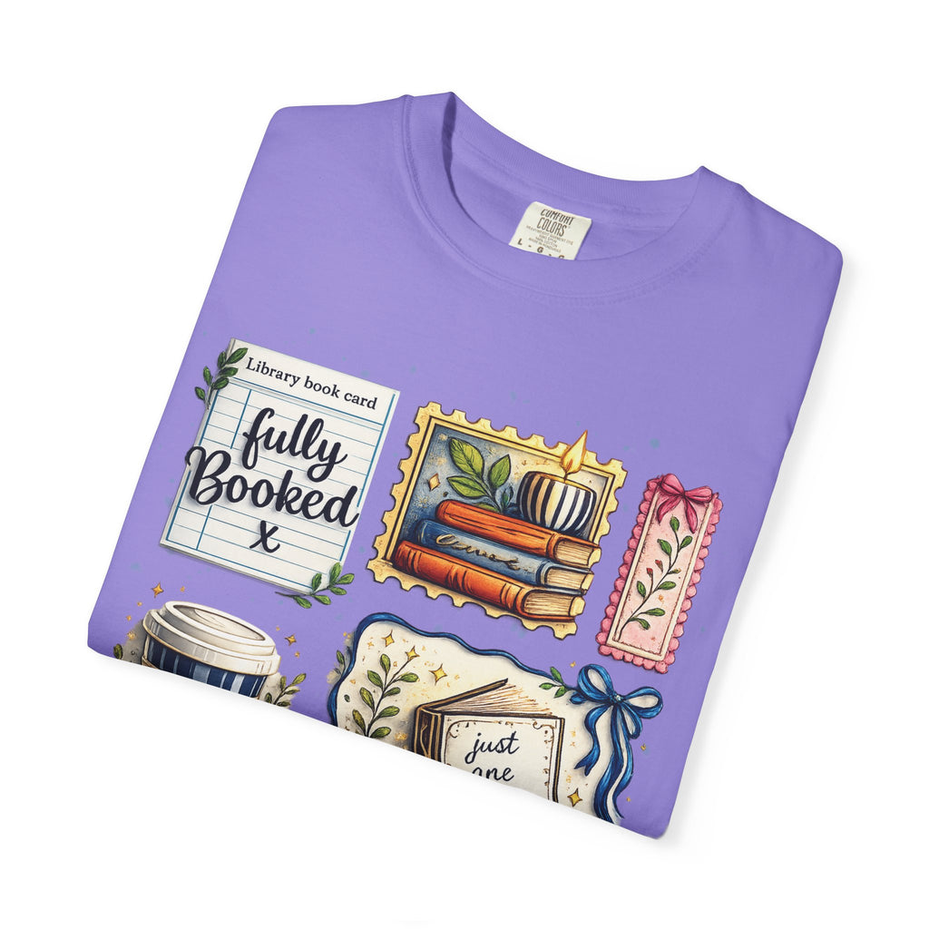 T-shirt Comfort Colors "Just One More Chapter & Coffee" – Confortable pour les amoureux des livres