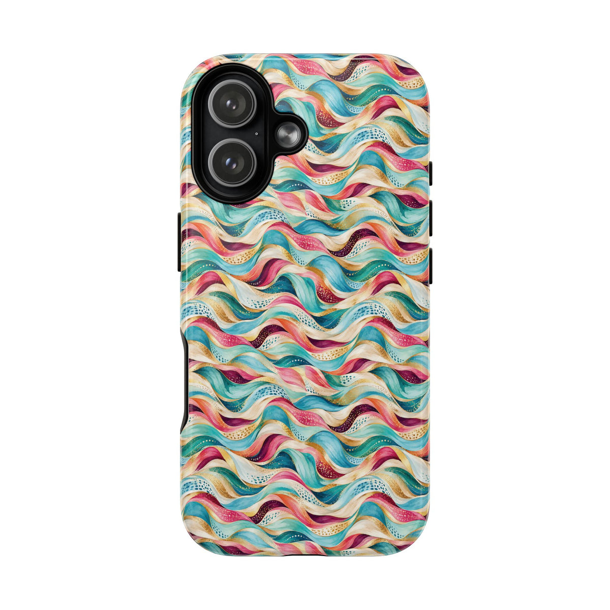 Colorful Wave MagSafe Tough Phone Case