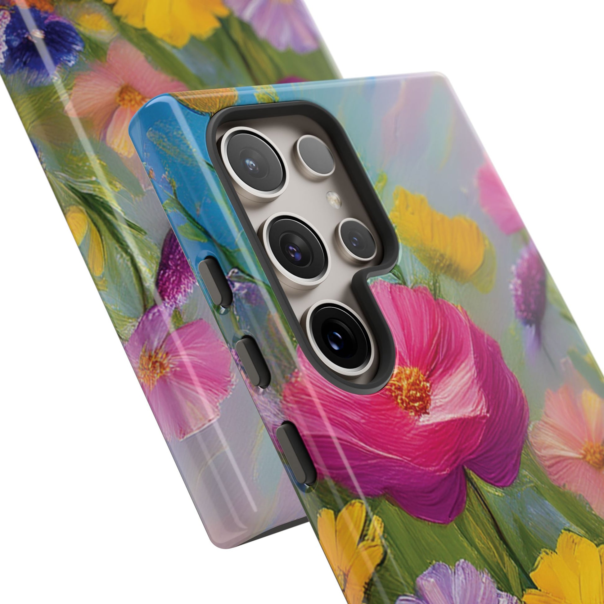 Vibrant Wildflower Painting Phone Case Hand-Painted Floral Art Design | Bright Nature-Inspired Cover | Perfect Gift for Flower Lovers iPhone & Galaxy
