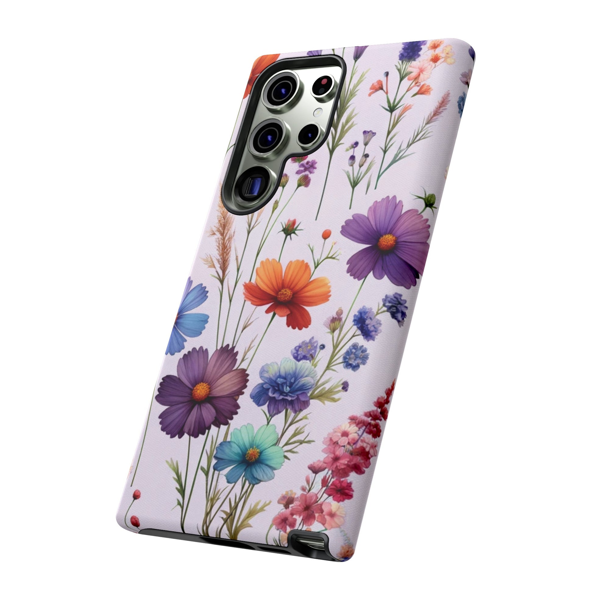 Lavender Wildflowers Protective Phone Case Gift for Her Phone 15, Samsung iPhone Samsung Gift for Her Case iPhone 15, Samsung iPhone Samsung Accessory Gift for Her.