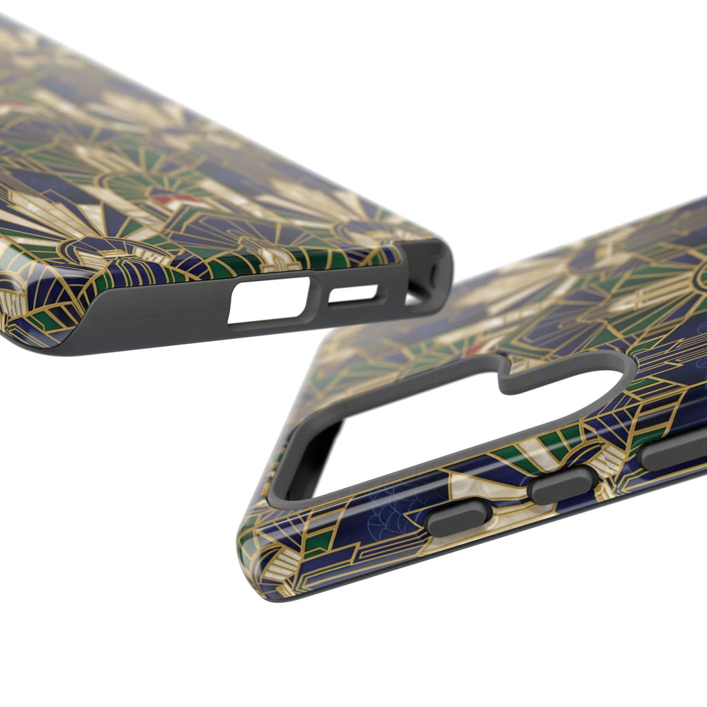 Navy & Gold Art Deco Phone Case — Imperial Art Deco Tough Case