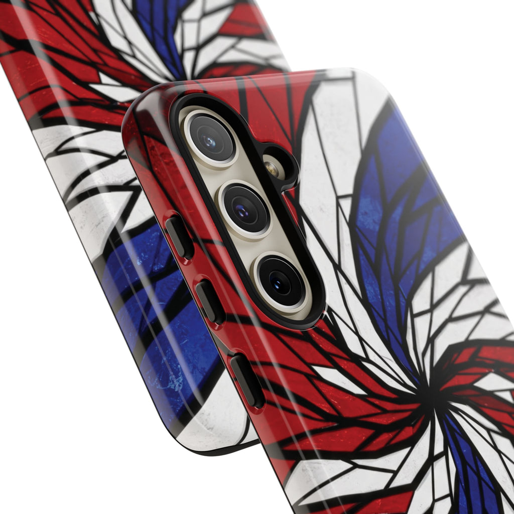 Patriotic Red White & Blue Phone Case – USA Flag Design, Independence Day Gift, Protective Cover for iPhone, Samsung, Pixel