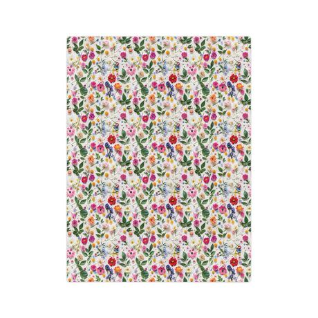 Wildflowers Bright Colors Minky Blanket Throw Ultra-Soft Minky Blanket Cozy Comfort Blanket Elegant Home Decor Plush Microfiber for Maximum Comfort Blanket, Perfect for Snuggling Decor, Cozy All-Season Warmth, Housewarming Gift Throw