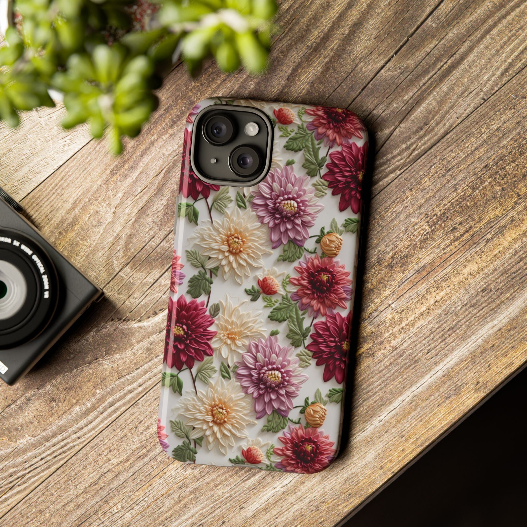 Floral Fall Phone Case for iPhone 16 pro15 14 13 12  21 23 Samsung, and Pixel | Stylish Protective Cover Gift for Her Perfect for Floral Lover - MRSBYVALLE