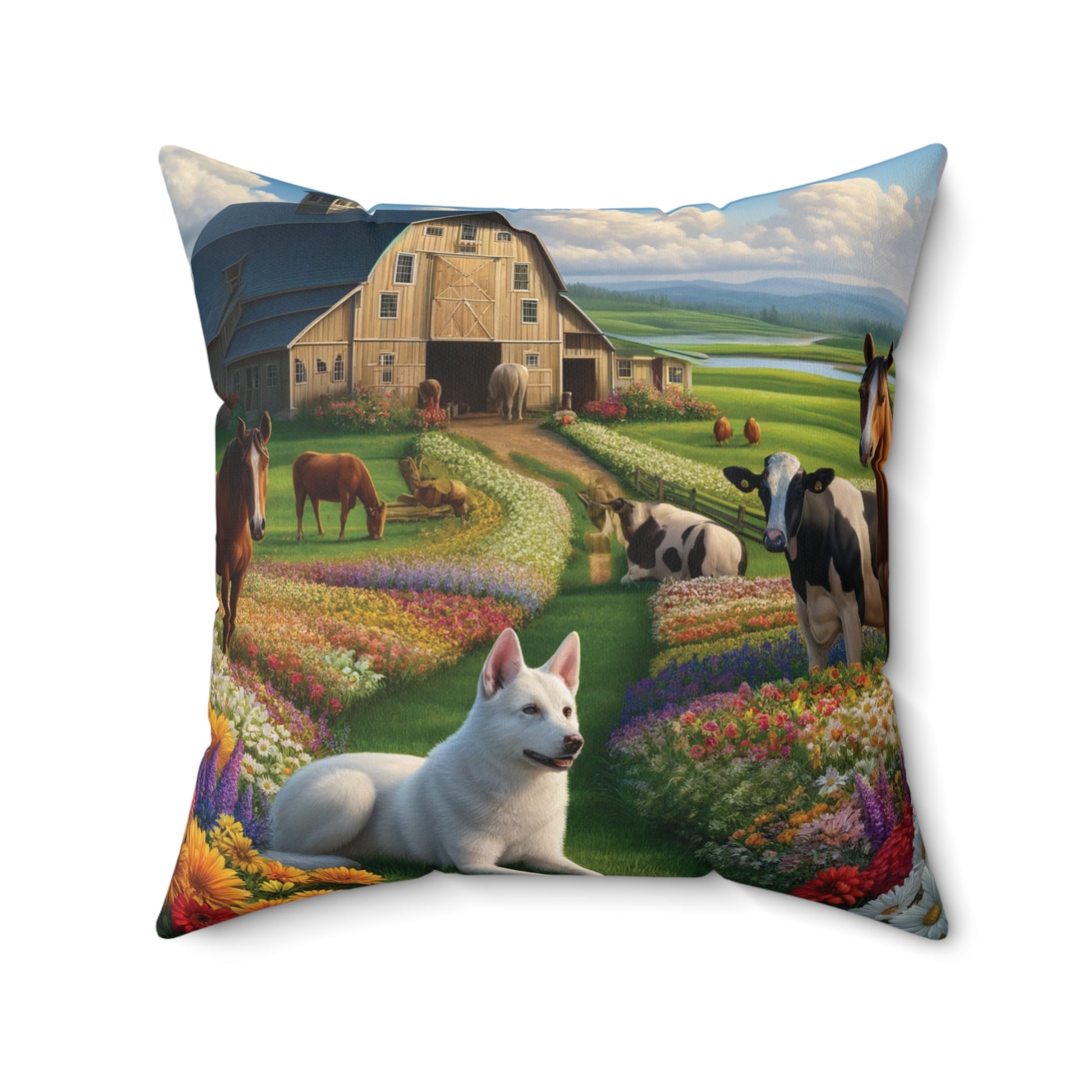 Farmhouse Barn Decorative Pillow Home Accents Mother's Day Gift Luxurious Home Living Room Comfort for Bedroom or Housewarming Gift New House, Bridal Shower Gift.