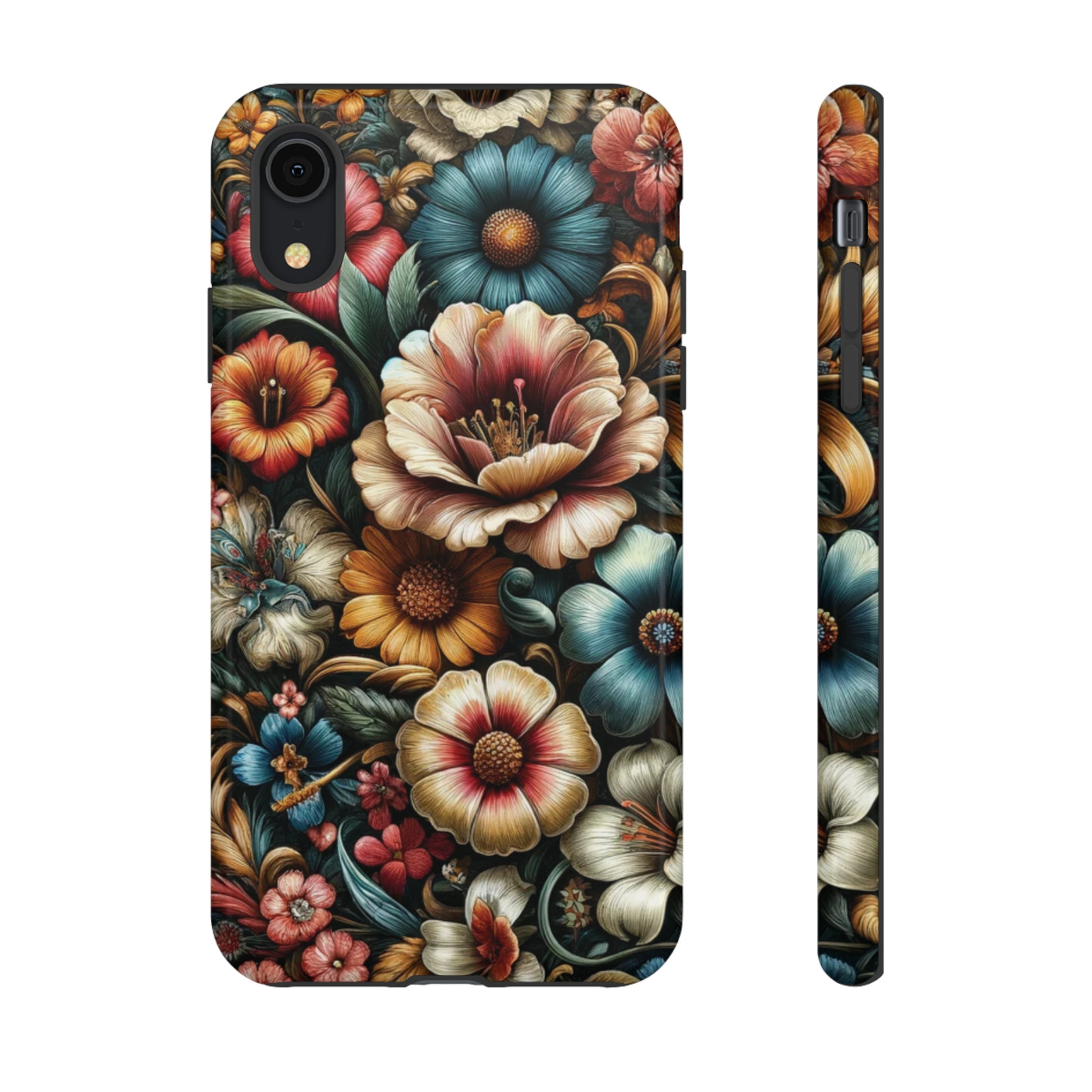 Pastel Floral Design Luxury Phone Tough Case Floral Elegant Durable Stylish for Modern Devices iPhone 15, Samsung iPhone Samsung Accessory Gift for Her.
