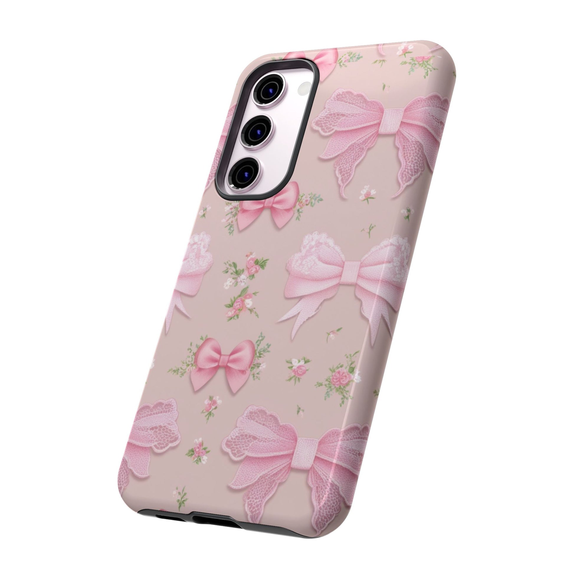 Luxury Pink Bow Phone Case – Cute & Protective Cover for iPhone & Samsung Gift for Her