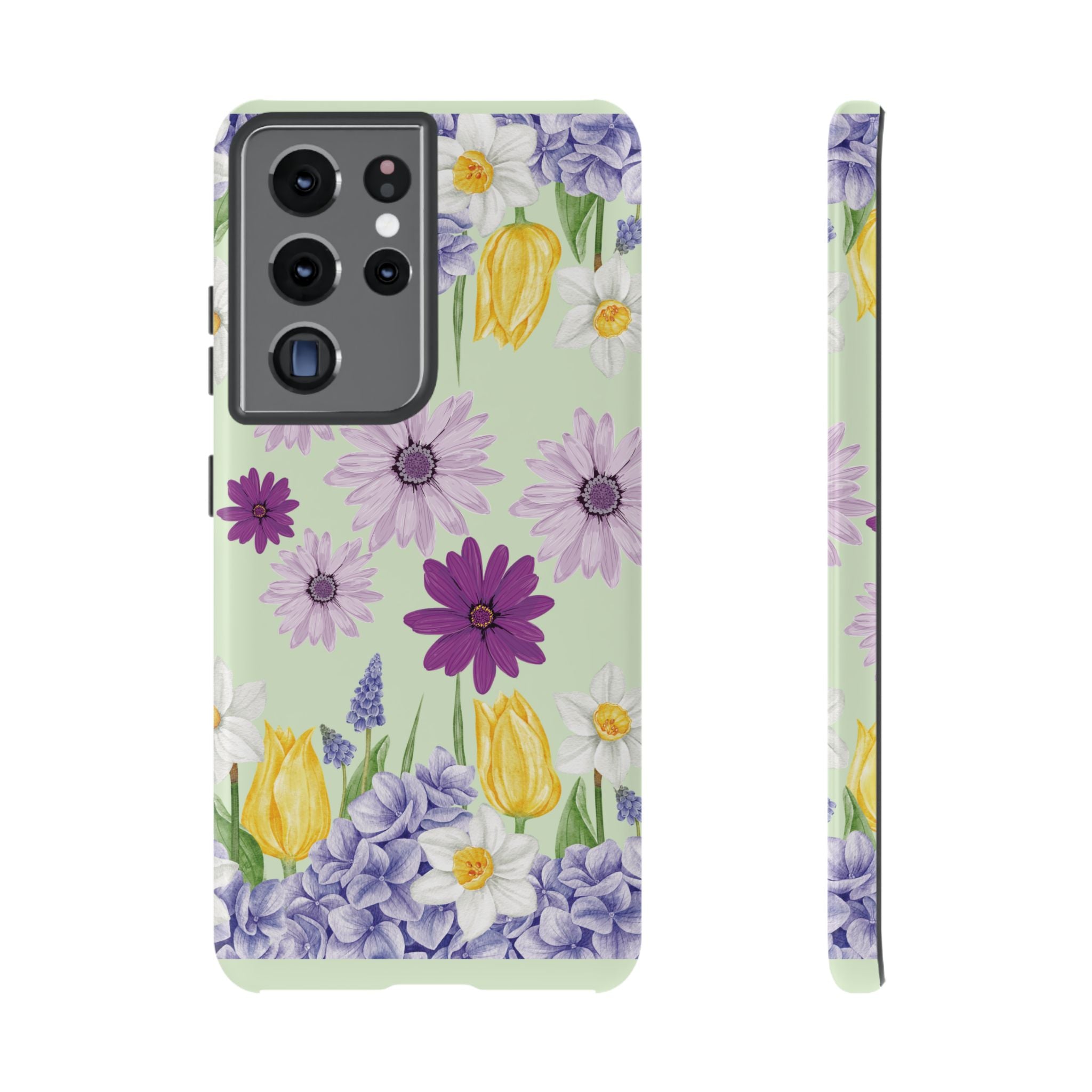 Lavender Yellow Flower Phone Case – Stylish Protective Cover for iPhone & Samsung, Botanical Design, Perfect Gift for Spring & Everyday Elegance