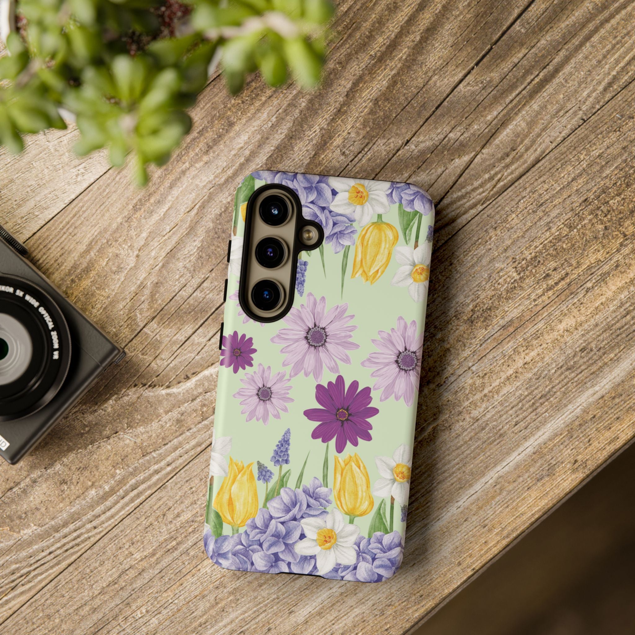 Lavender Yellow Flower Phone Case – Stylish Protective Cover for iPhone & Samsung, Botanical Design, Perfect Gift for Spring & Everyday Elegance