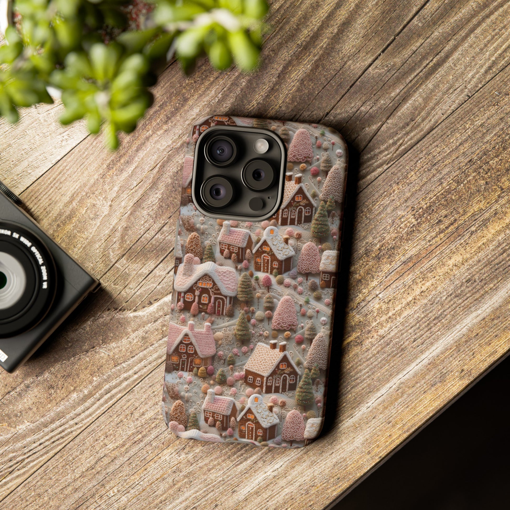 Gingerbread House 3D Phone Case Durable for iPhone Samsung Gift iPhone 15, 14, 13 Samsung Pixel Gift for Mom Accessory Gift for Her