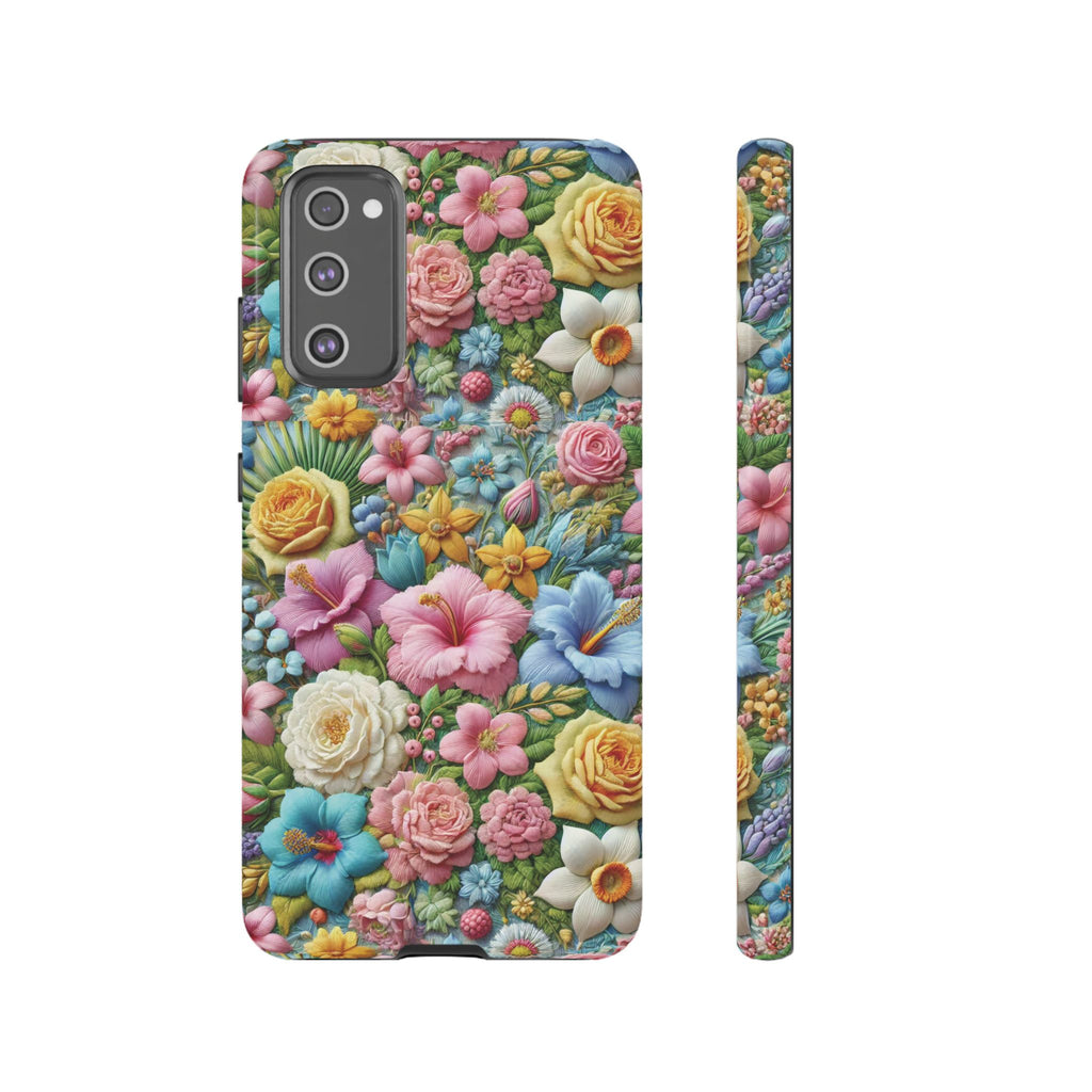 Elegant Pastel Flower Phone Case – Beautiful Floral Design, Durable Protection for Your Device, Stylish and Lightweight, Perfect Gift for Flower Lovers