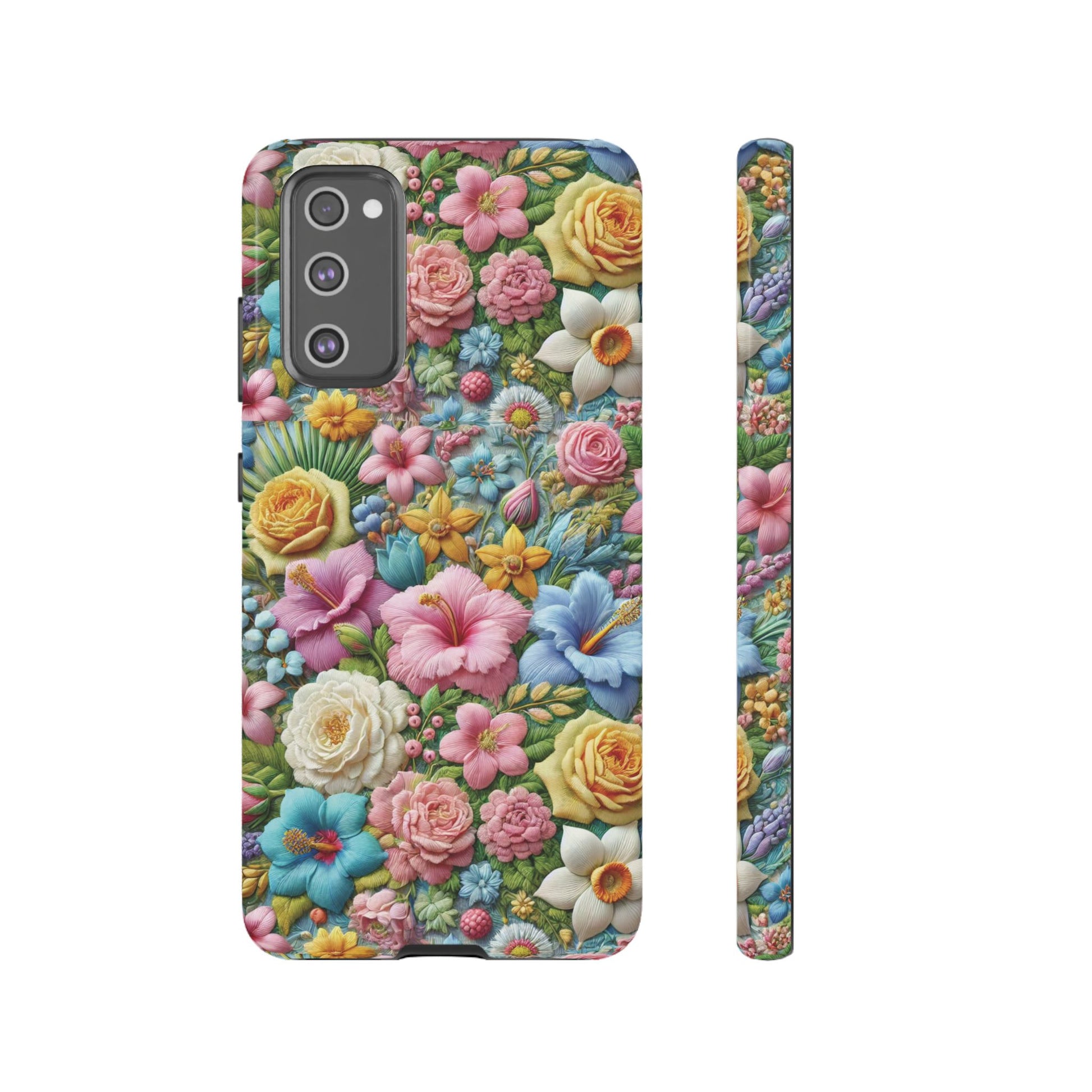 Elegant Pastel Flower Phone Case – Beautiful Floral Design, Durable Protection for Your Device, Stylish and Lightweight, Perfect Gift for Flower Lovers