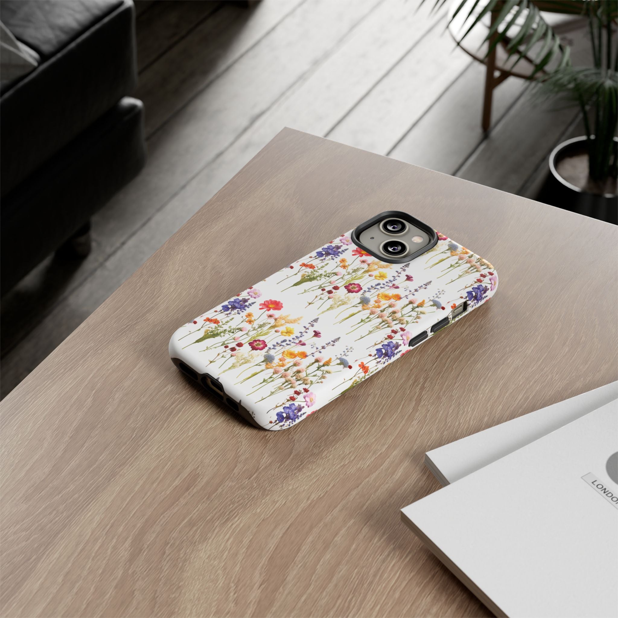 White Best Phone Case Press Flowers Floral 3D Illusion Luxury Tough Case Floral Elegant Durable Stylish for Modern Devices iPhone 17, 16, 15, Samsung iPhone Samsung Accessory Gift for Her