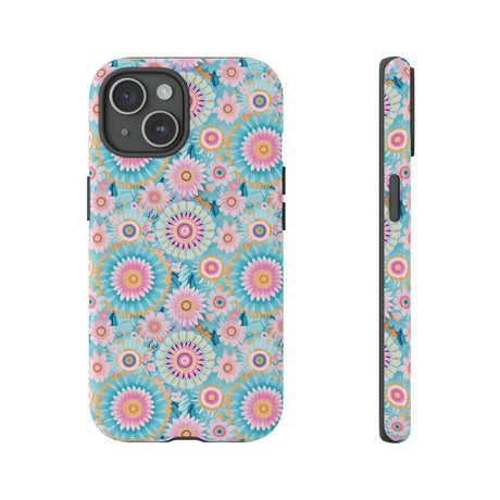 Boho Modern Watercolor Abstract Phone Case Compatible with iPhone, Samsung & More - Stylish, Durable Protection with Vibrant Artistic Design Perfect Gift for Her