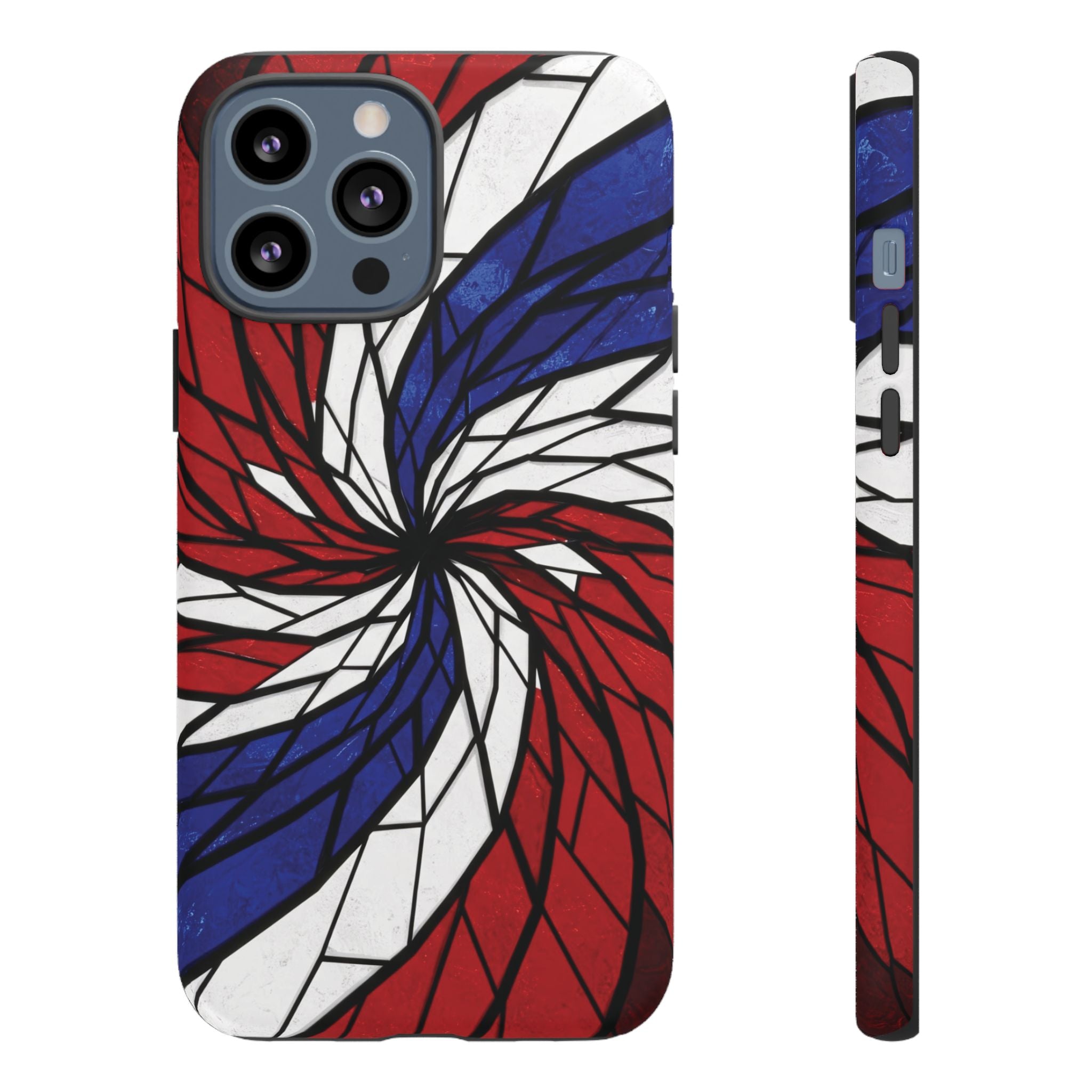 Patriotic Red White & Blue Phone Case – USA Flag Design, Independence Day Gift, Protective Cover for iPhone, Samsung, Pixel