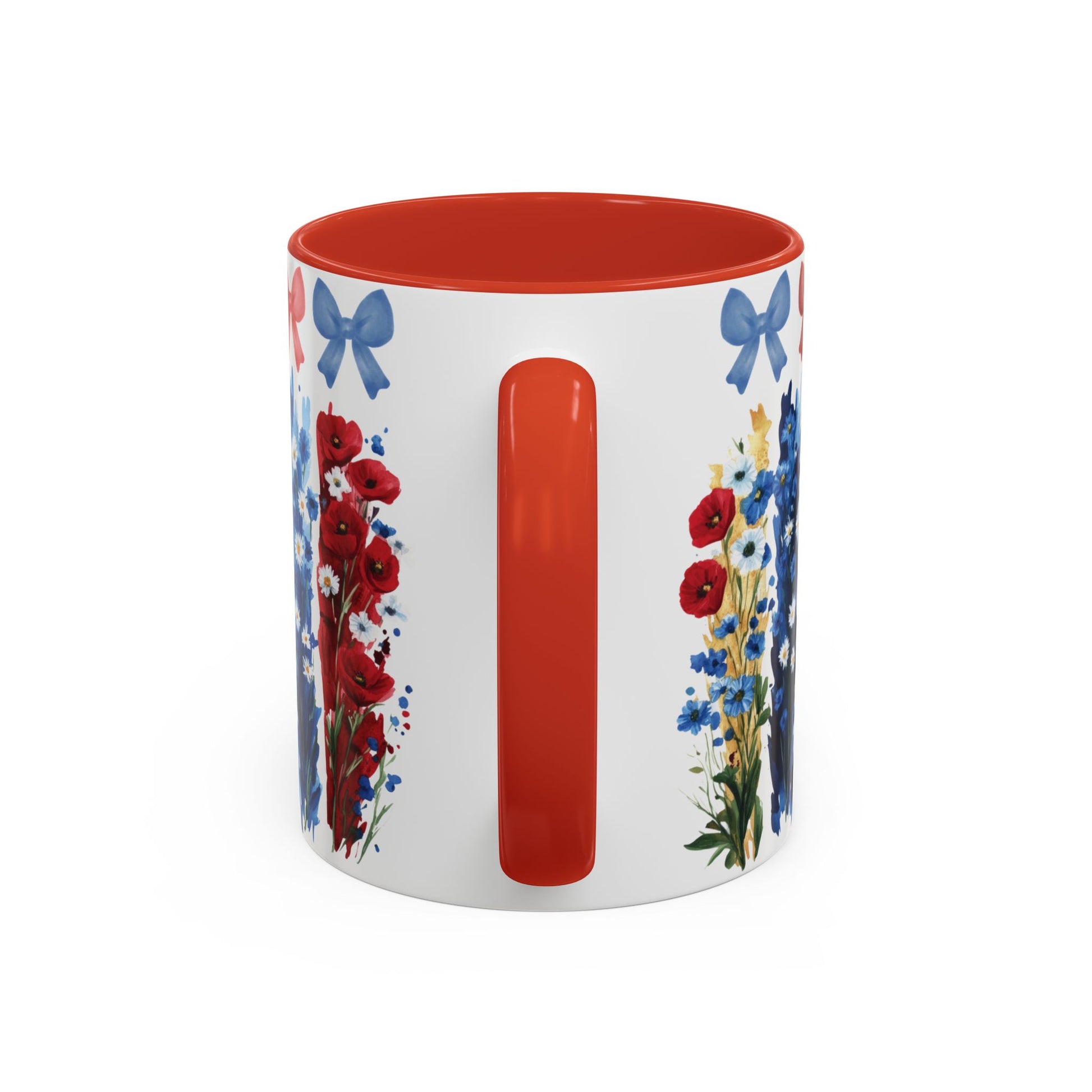 Brushstroke floral With Bows| Christian Mug with Bible Verse | Inspirational Gift for Christians | 11oz and 15oz Ceramic Coffee Mug Cozy Spring Mornings