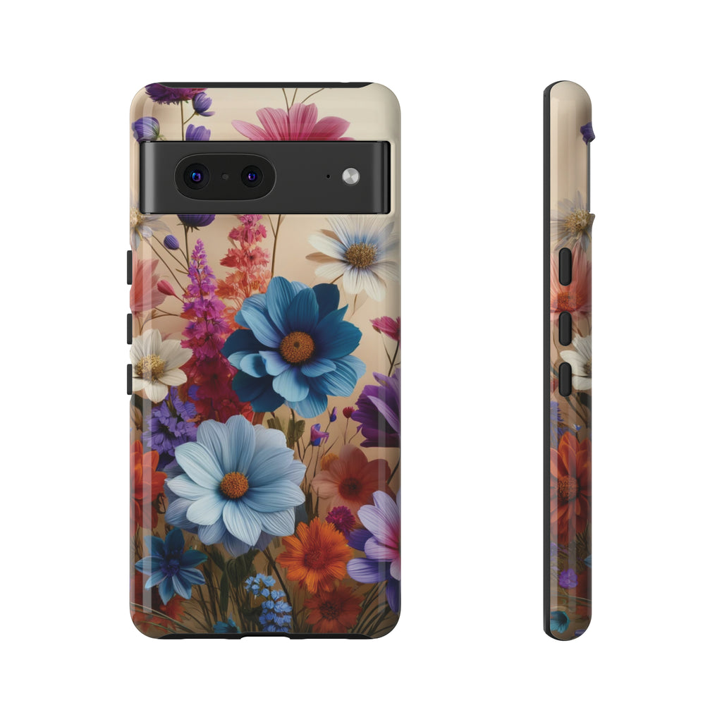 Best Phone Case Floral 3D Illusion Luxury Tough Case Floral Elegant Durable Stylish for Modern Devices iPhone 15, Samsung iPhone Samsung Accessory Gift for Her.