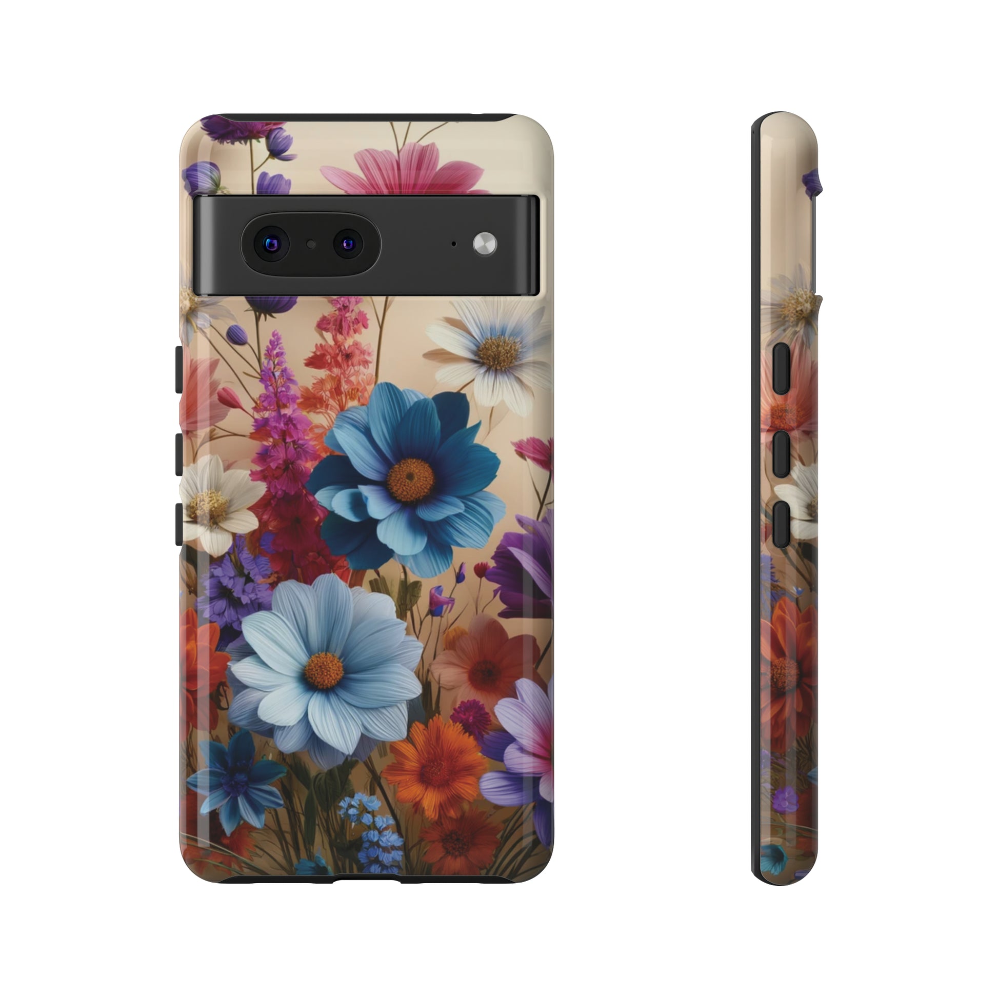 Best Phone Case Floral 3D Illusion Luxury Tough Case Floral Elegant Durable Stylish for Modern Devices iPhone 15, Samsung iPhone Samsung Accessory Gift for Her.