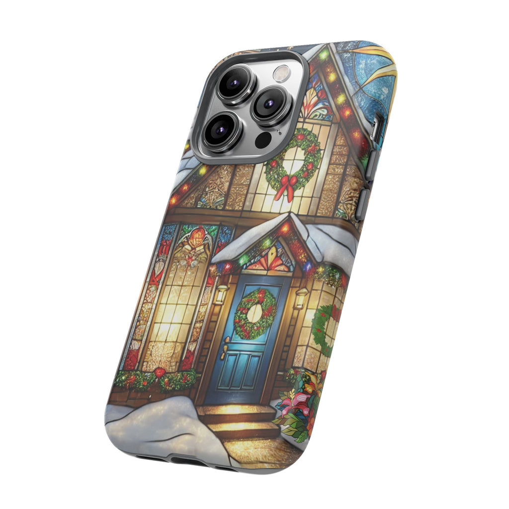 Phone Case - Stain Glass Christmas Unique Holiday Protection Gift for Her