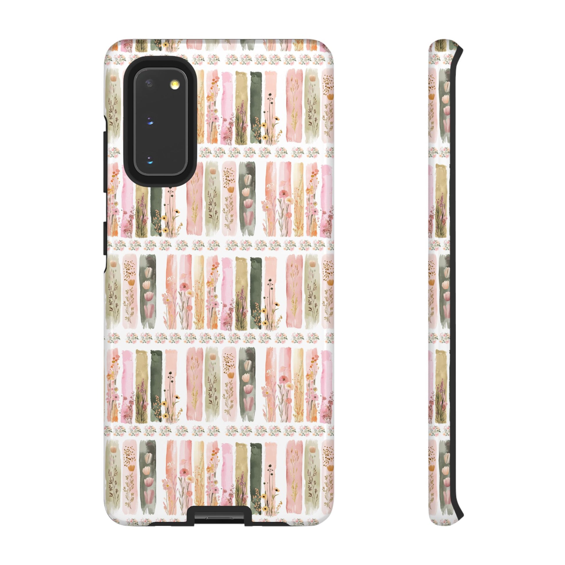 Pastel Brushstroke Floral Phone Case Soft Illusion Flower Design, Aesthetic Protective Cover, Feminine Style, Cute Gift for Her, Fits Most Models
