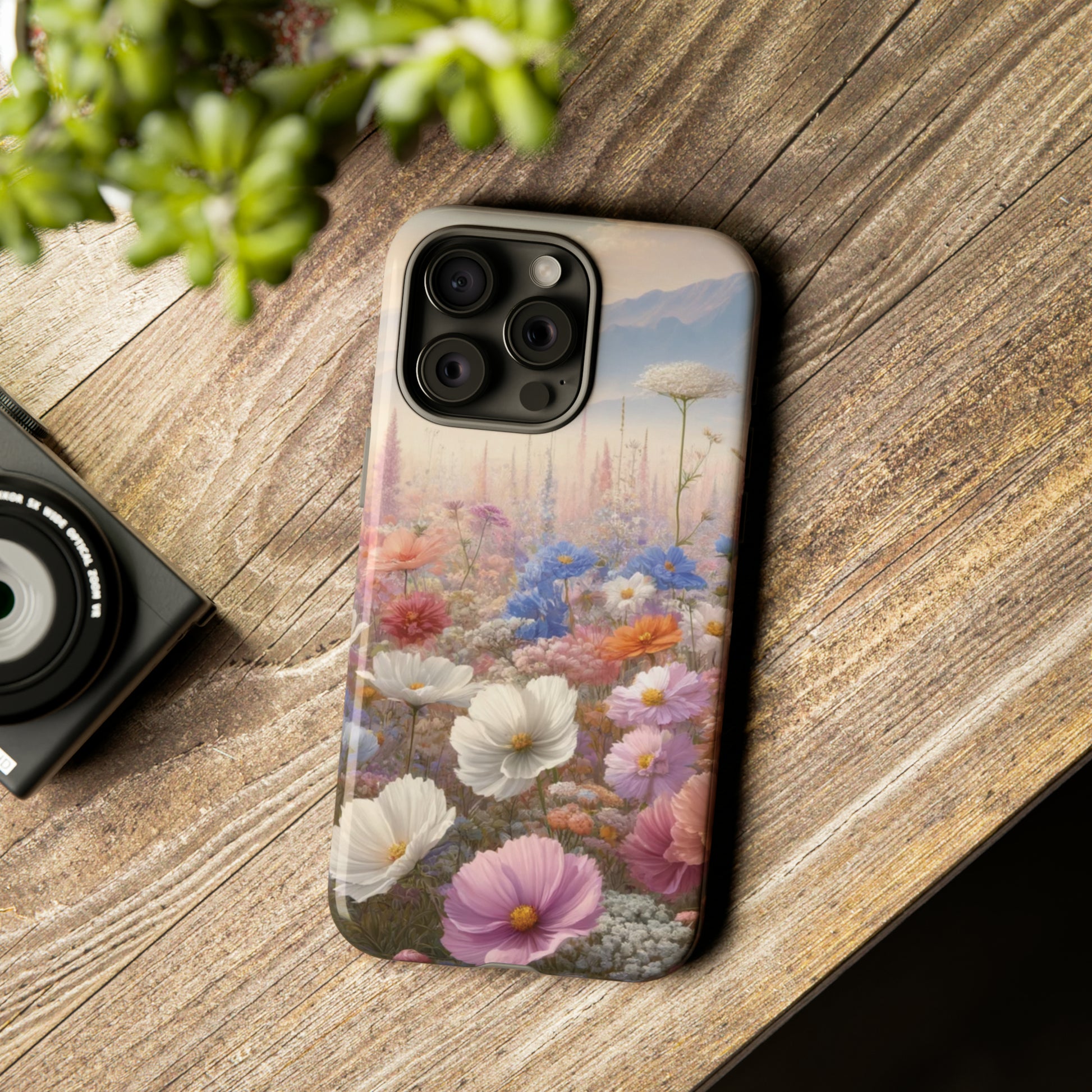 Phone Case Floral Boho Luxury Tough Case Floral Elegant Durable Stylish for Modern Devices iPhone 15, Samsung iPhone Samsung Accessory Gift for Her.