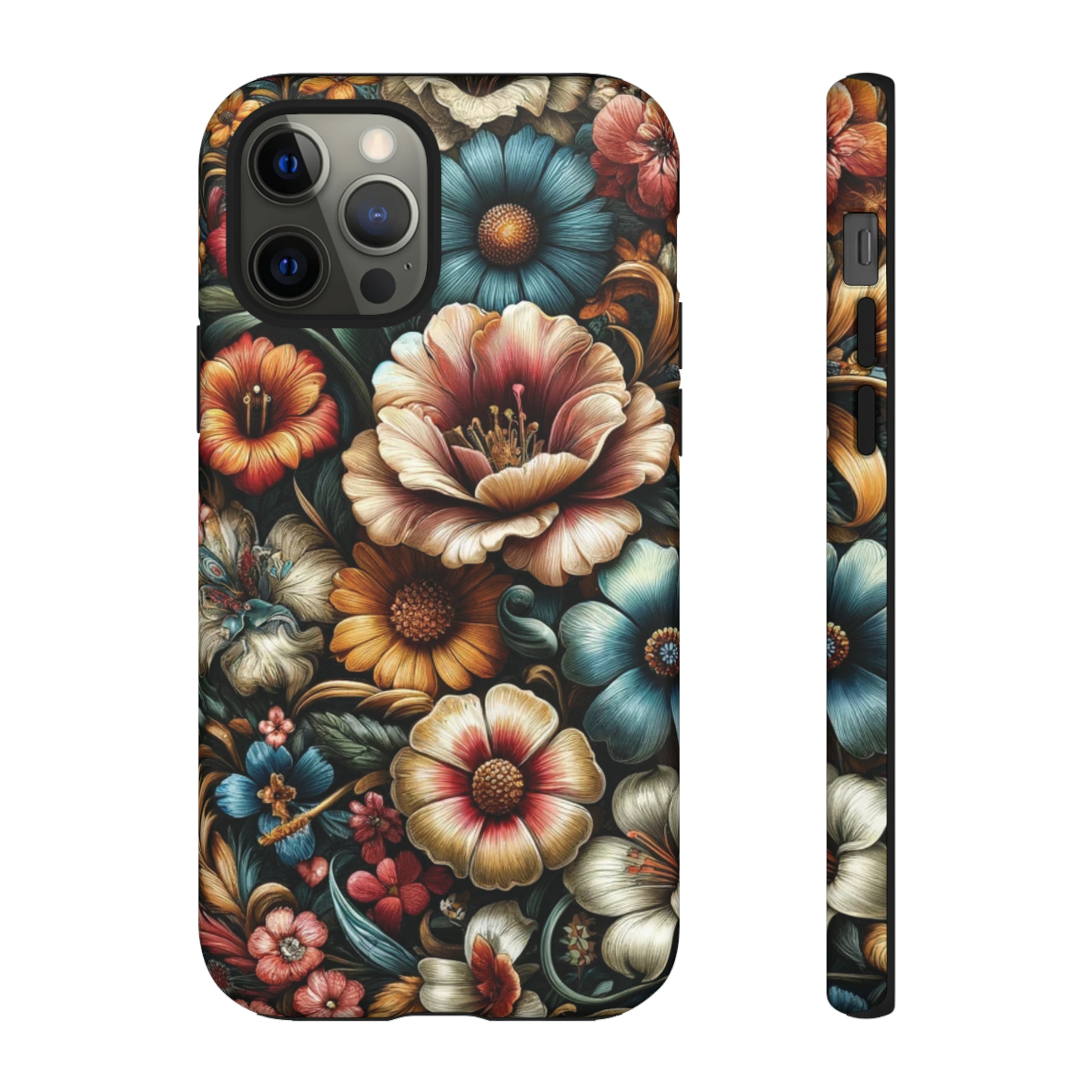 Pastel Floral Design Luxury Phone Tough Case Floral Elegant Durable Stylish for Modern Devices iPhone 15, Samsung iPhone Samsung Accessory Gift for Her.