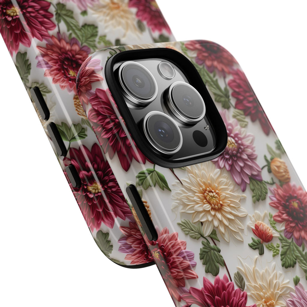 Floral Fall Phone Case for iPhone 16 pro15 14 13 12  21 23 Samsung, and Pixel | Stylish Protective Cover Gift for Her Perfect for Floral Lover - MRSBYVALLE