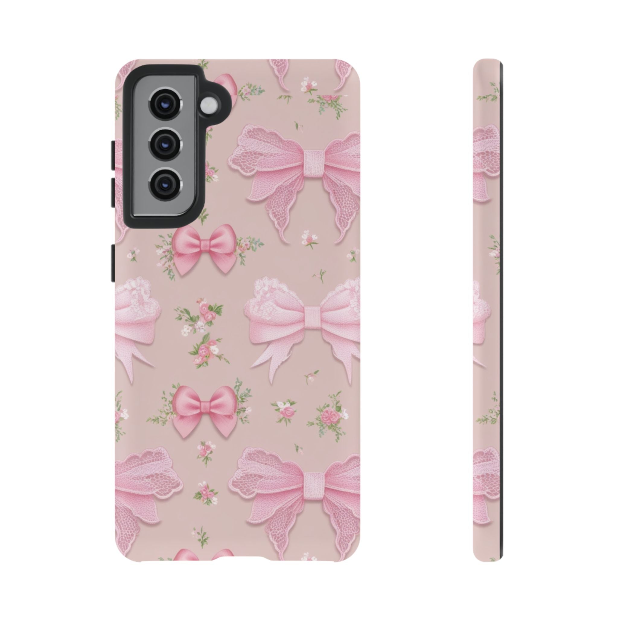 Luxury Pink Bow Phone Case – Cute & Protective Cover for iPhone & Samsung Gift for Her