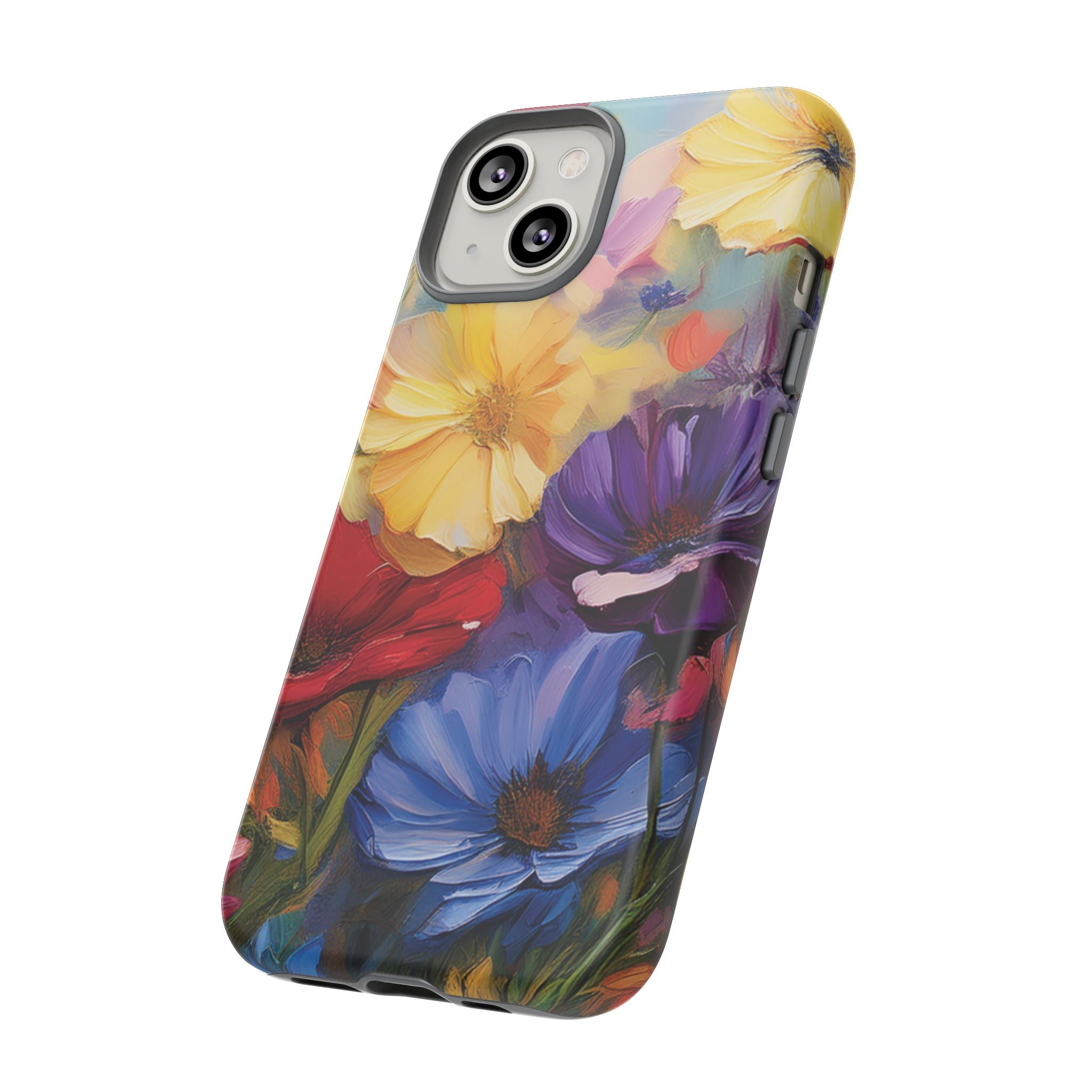 Bold Wildflower Phone Case Bright Hand-Painted Floral Art Vibrant Botanical Design for iPhone & Samsung | Trendy Nature Lover Gift Phone  Galaxy