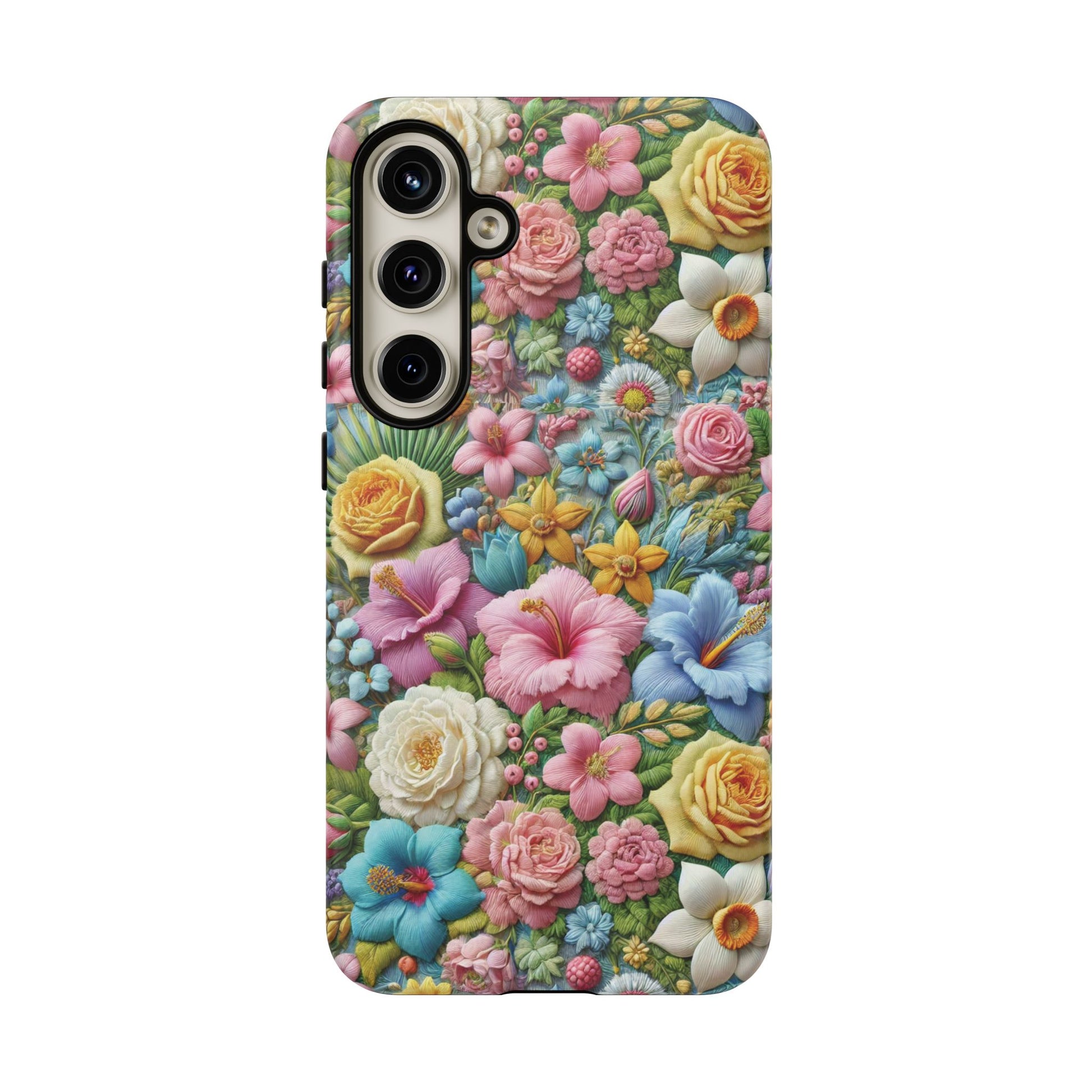 Elegant Pastel Flower Phone Case – Beautiful Floral Design, Durable Protection for Your Device, Stylish and Lightweight, Perfect Gift for Flower Lovers