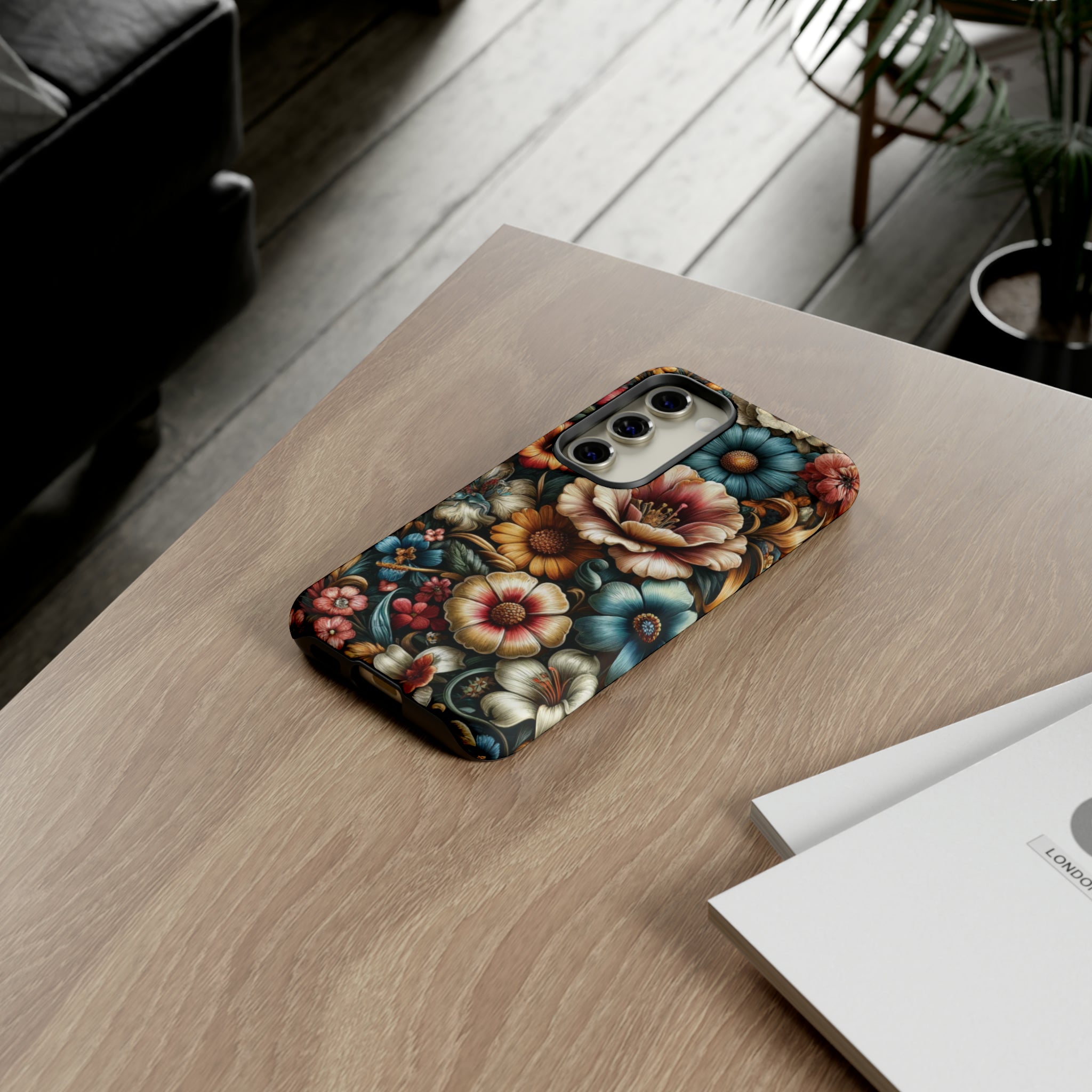 Pastel Floral Design Luxury Phone Tough Case Floral Elegant Durable Stylish for Modern Devices iPhone 15, Samsung iPhone Samsung Accessory Gift for Her.