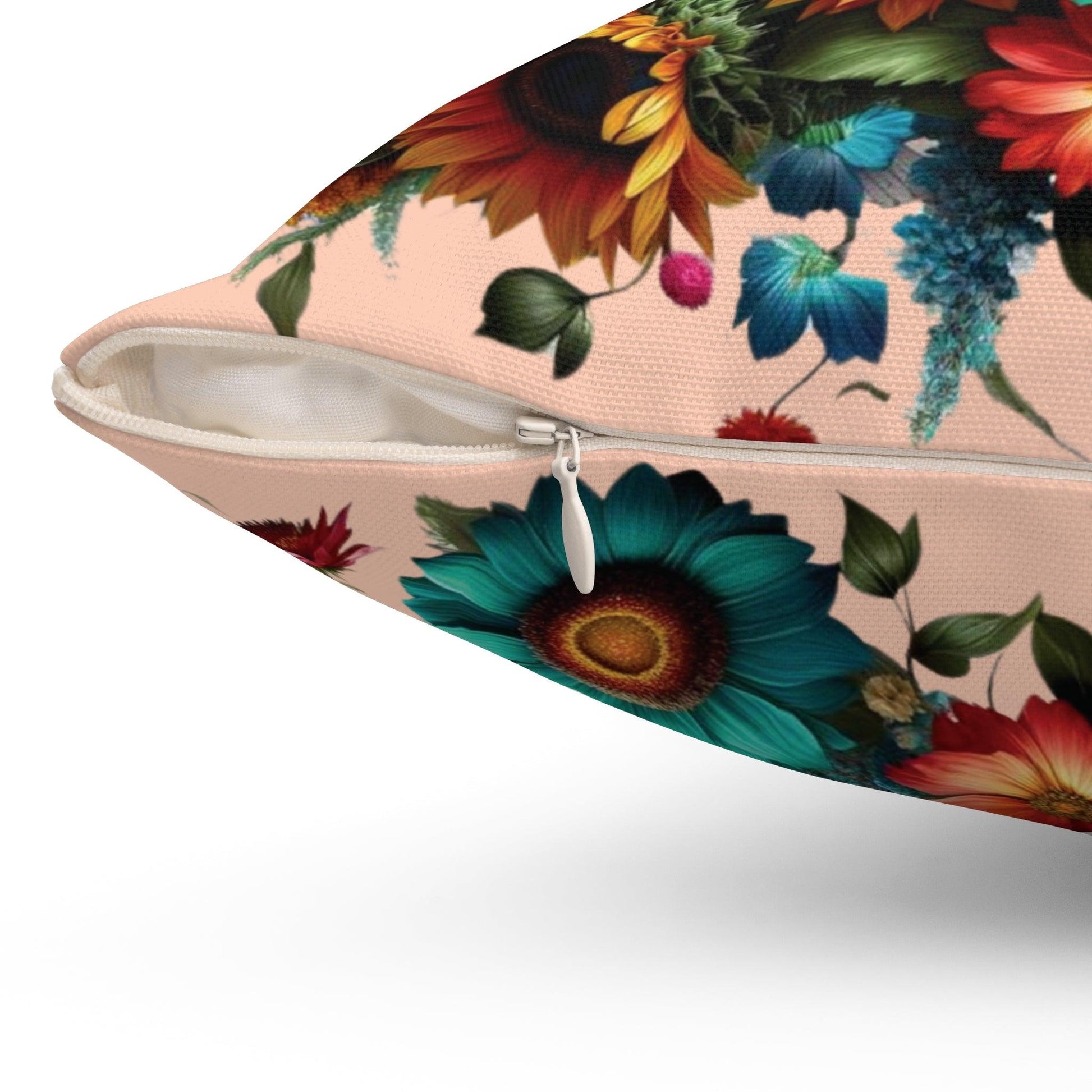 Floral Square Pillow with Unique Add a Touch of Elegance and Comfort to Your Living Space with Our Soft and Decorative Cushion for Living Room, Bedroom or Housewarming Gift New House, Bridal Shower Gift - MRSBYVALLE