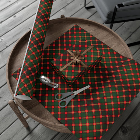 Festive Red & Green Plaid Wrapping Paper - Classic Holiday Gift Wrap for Christmas Presents, Adds Seasonal Charm, Premium Quality Wrapping for All Gifts - MRSBYVALLE