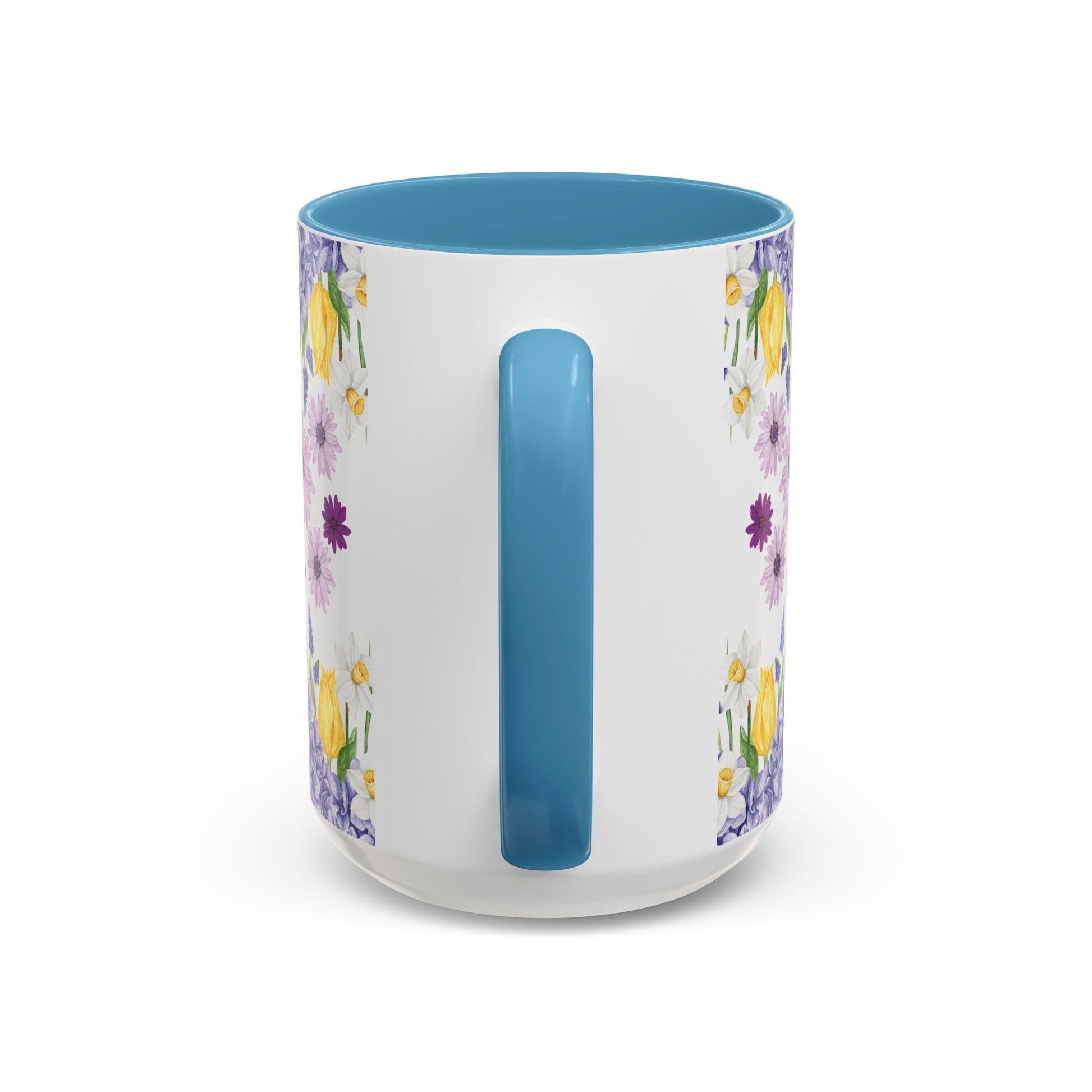 Botanical Floral Mug  Lavender & Yellow Flowers, Ceramic 11oz & 15oz Cup, Ideal Gift for Coffee Lovers, Mother's Day, or Cozy Spring Mornings