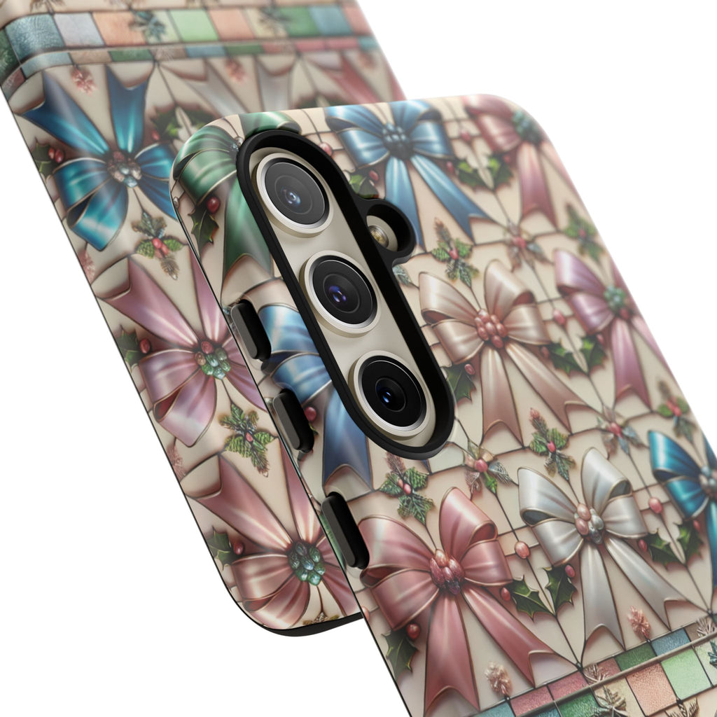 Coquette Bows Pastel Phone Case for iPhone 17 ,  15 14 13 12  21 23 Samsung, and Pixel | Stylish Protective Cover Gift for Her Perfect for Floral Lover