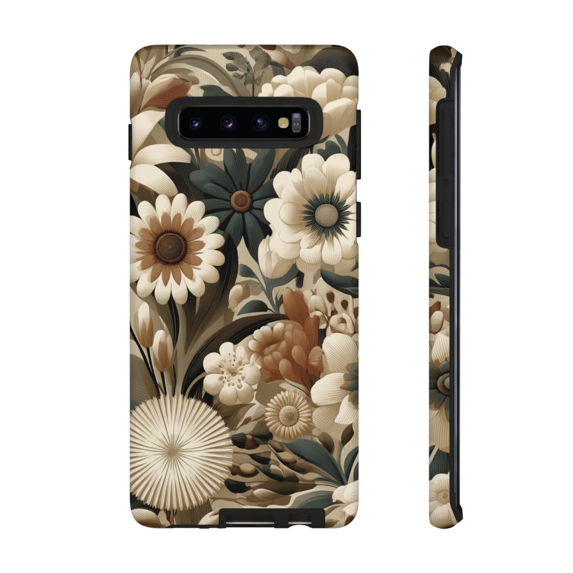 Mid-century Modern Floral Phone Case Durable for iPhone Samsung Gift iPhone 15, 14, 13 Samsung Pixel Gift for Mom Accessory Gift for Her