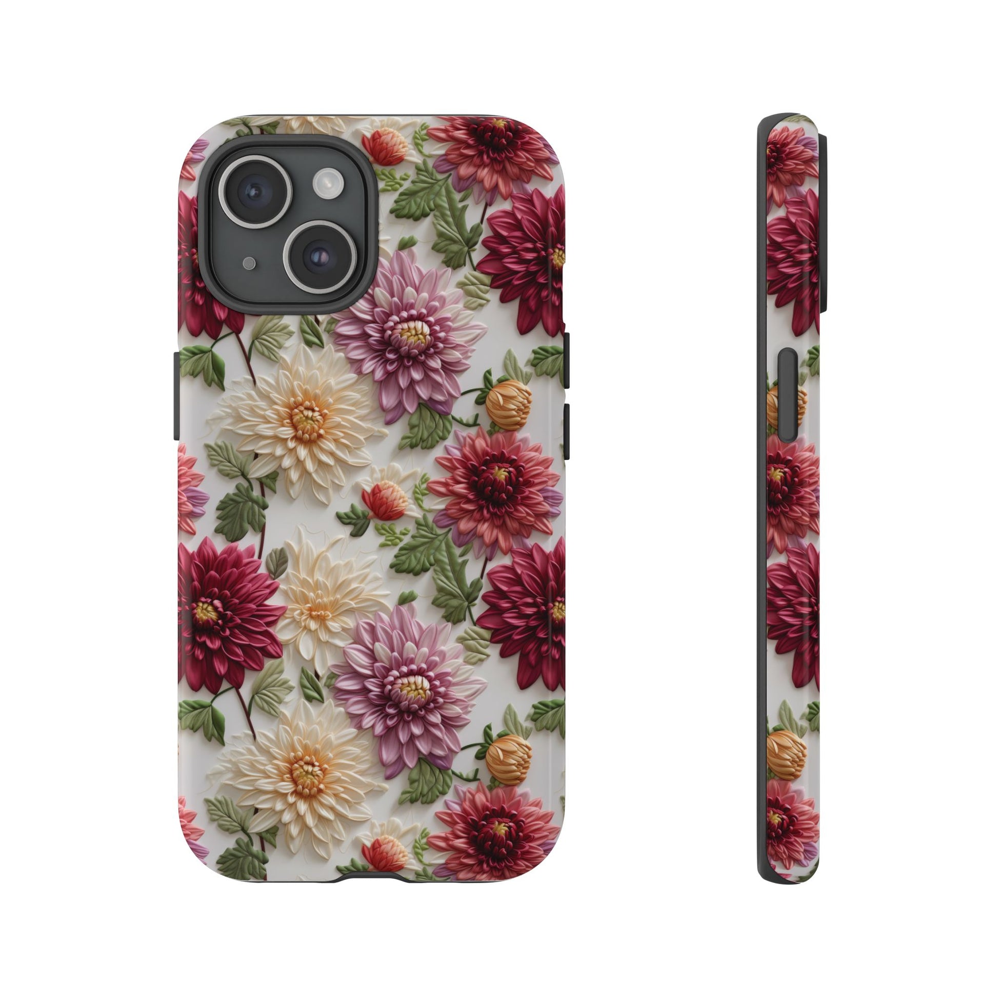 Floral Fall Phone Case for iPhone 16 pro15 14 13 12  21 23 Samsung, and Pixel | Stylish Protective Cover Gift for Her Perfect for Floral Lover