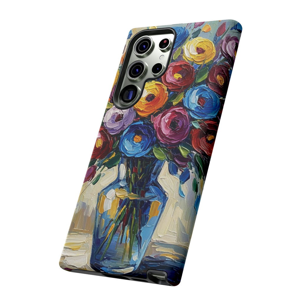 Floral Luxury Oil Painting Illusion Tough Case — Floral Art Phone Case for Art Lovers