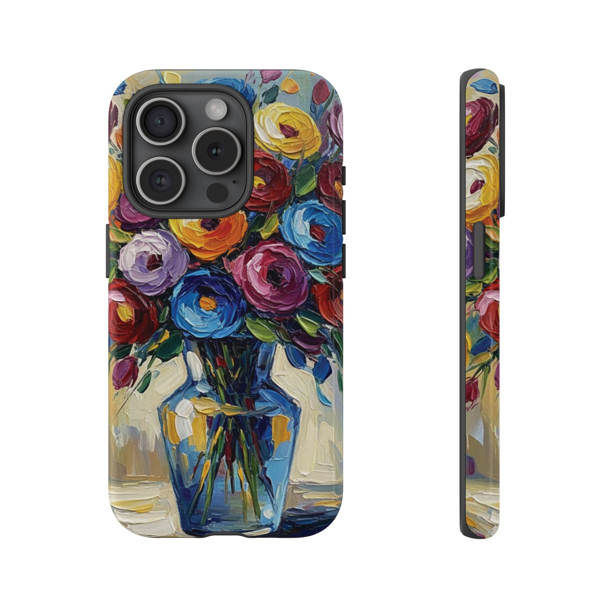 Floral Luxury Oil Painting Illusion Tough Case — Floral Art Phone Case for Art Lovers