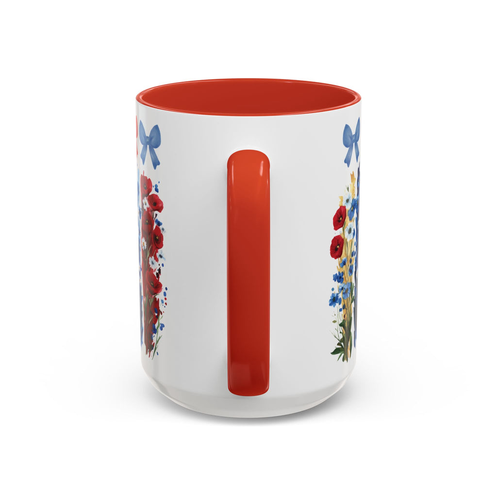 Brushstroke floral With Bows| Christian Mug with Bible Verse | Inspirational Gift for Christians | 11oz and 15oz Ceramic Coffee Mug Cozy Spring Mornings