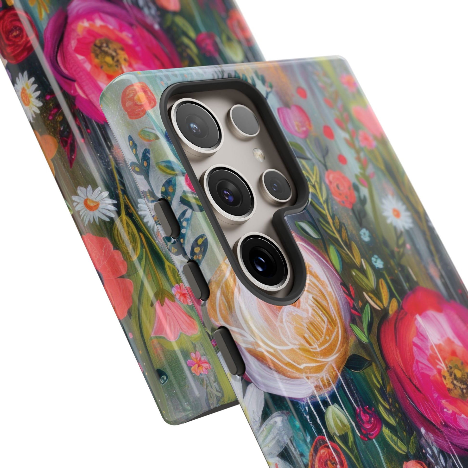 Watercolor Boho Floral Phone Case for iPhone 16 15 14 13 12  21 23 Samsung, and Pixel | Stylish Protective Cover Gift for Her Perfect for Floral Lover